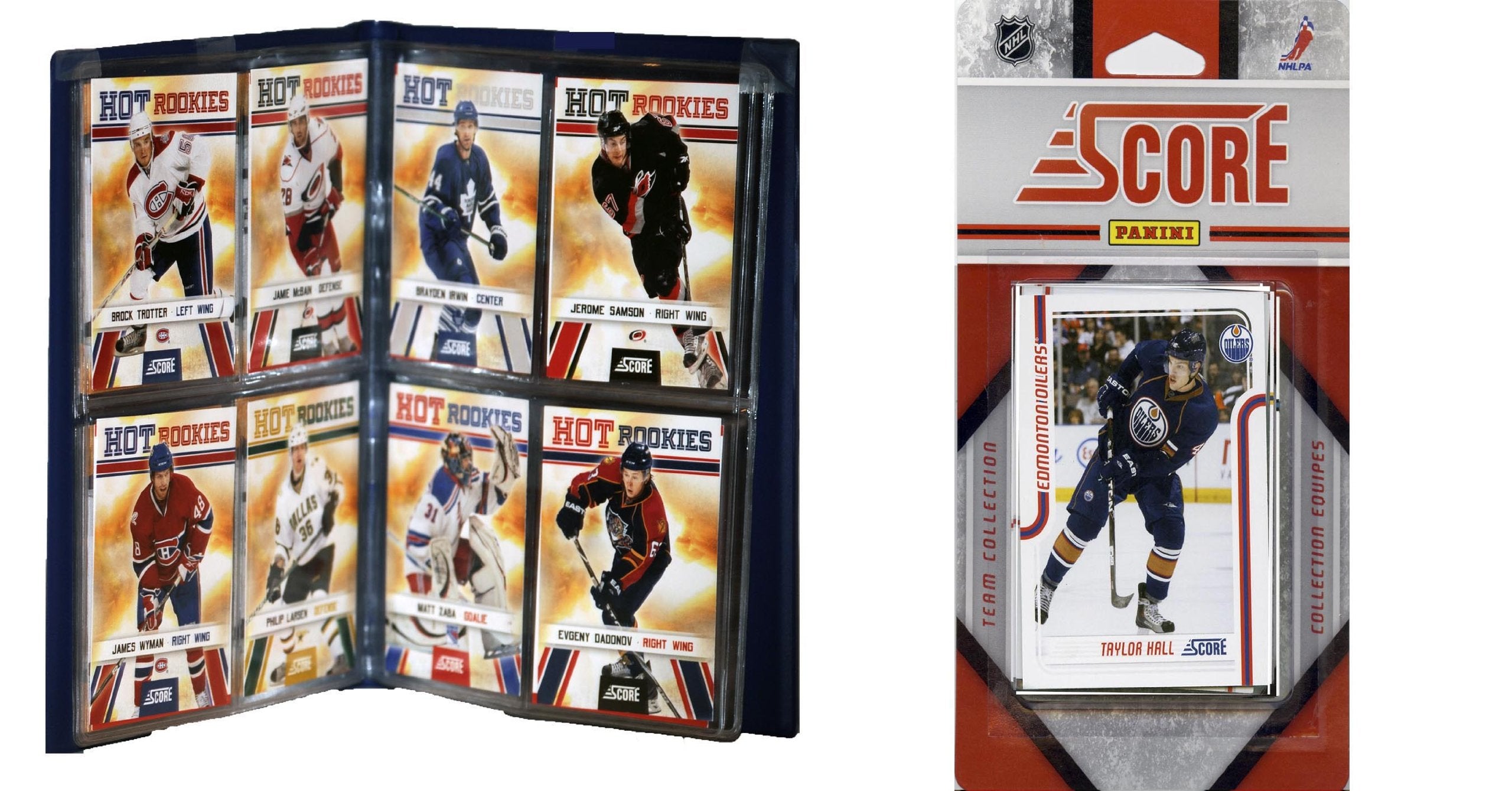 NHL Edmonton Oilers Licensed 2011 Score Team Set and Storage Album