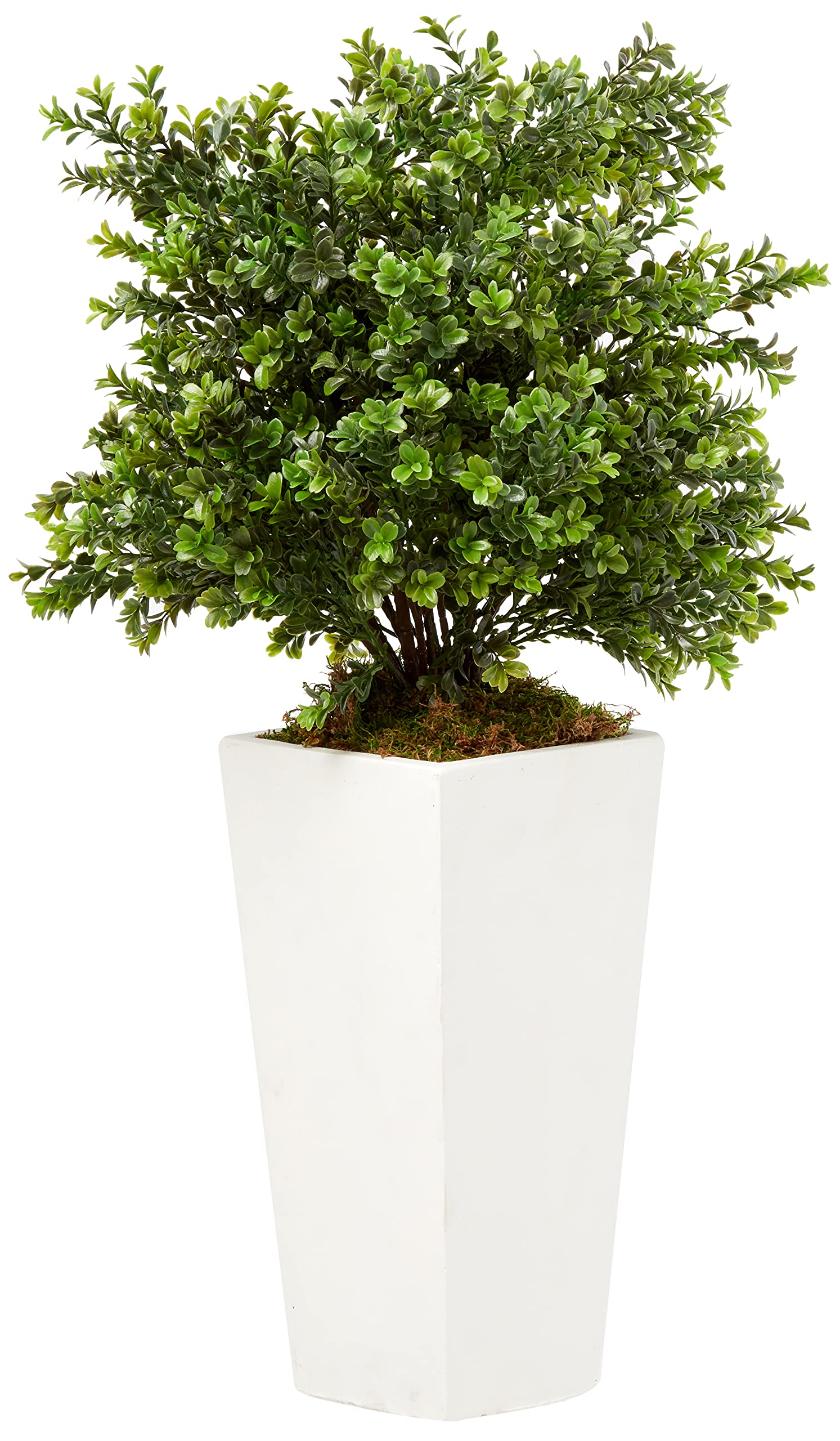 Sweet Grass Artificial Plant in White Tower Planter (Indoor/Outdoor)