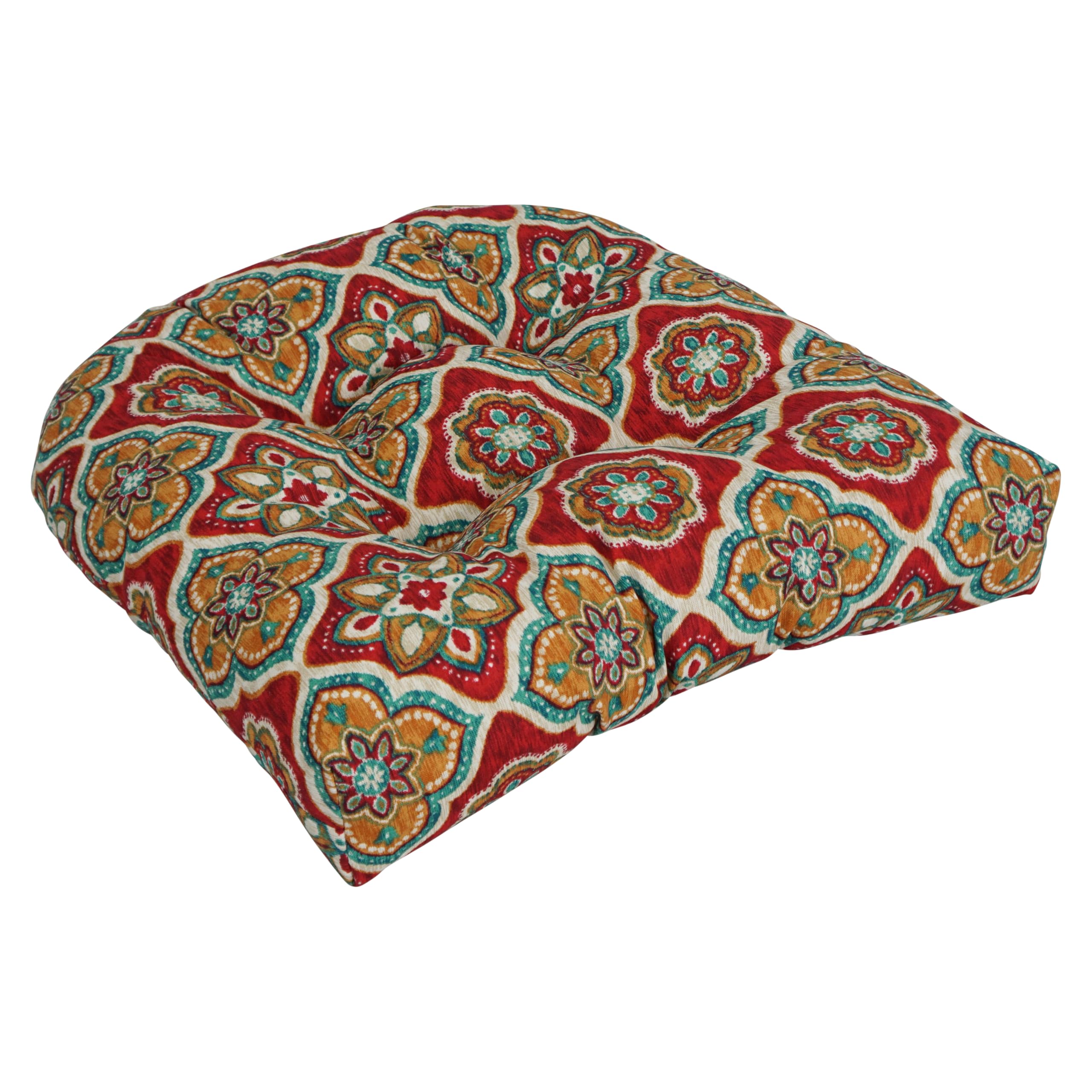 19-inch U-Shaped Patterned Spun Polyester Tufted Dining Chair Cushion 93184-1CH-REO-63
