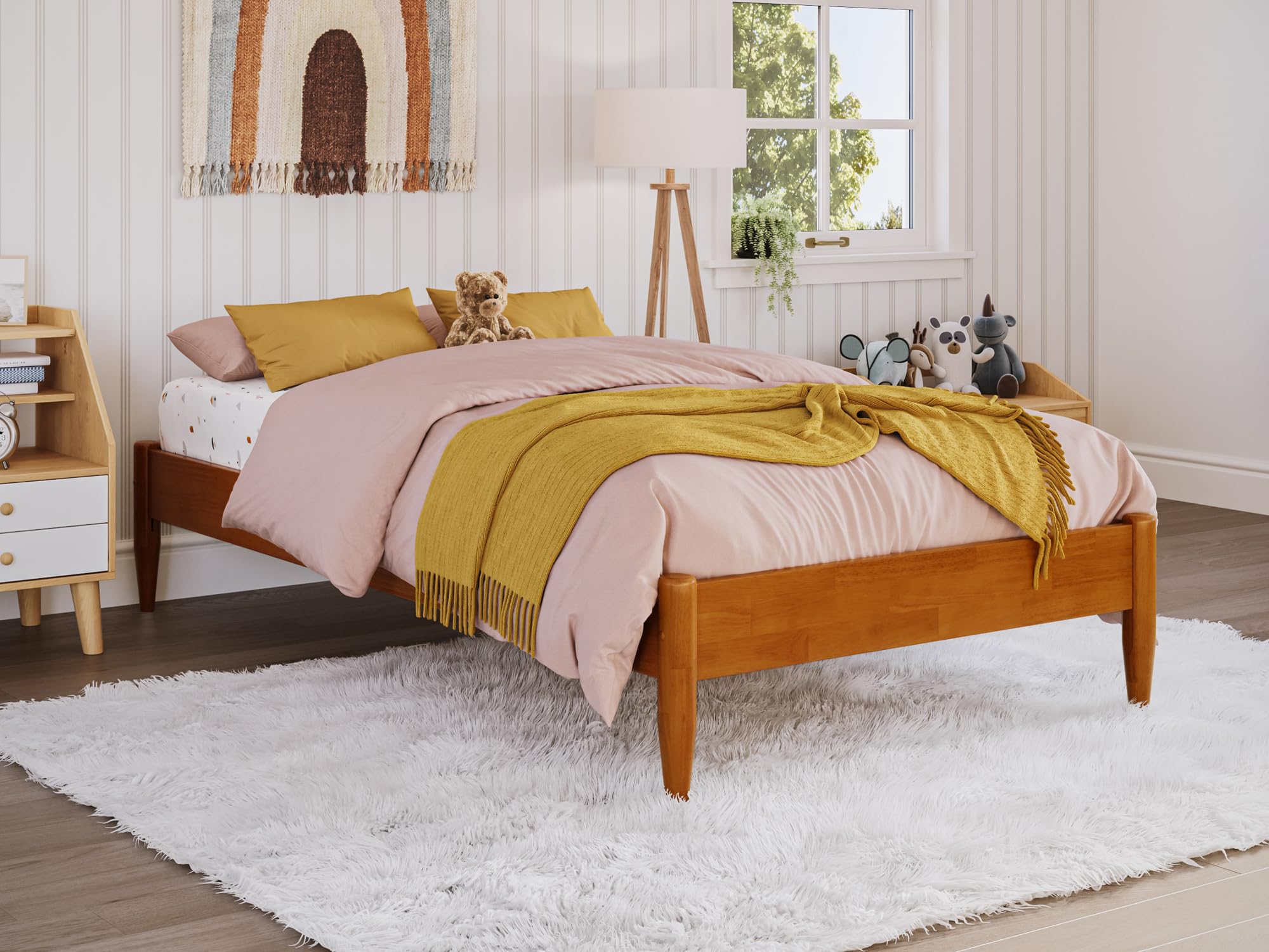 Pasadena Storage Twin Basic Bed in Light Toffee