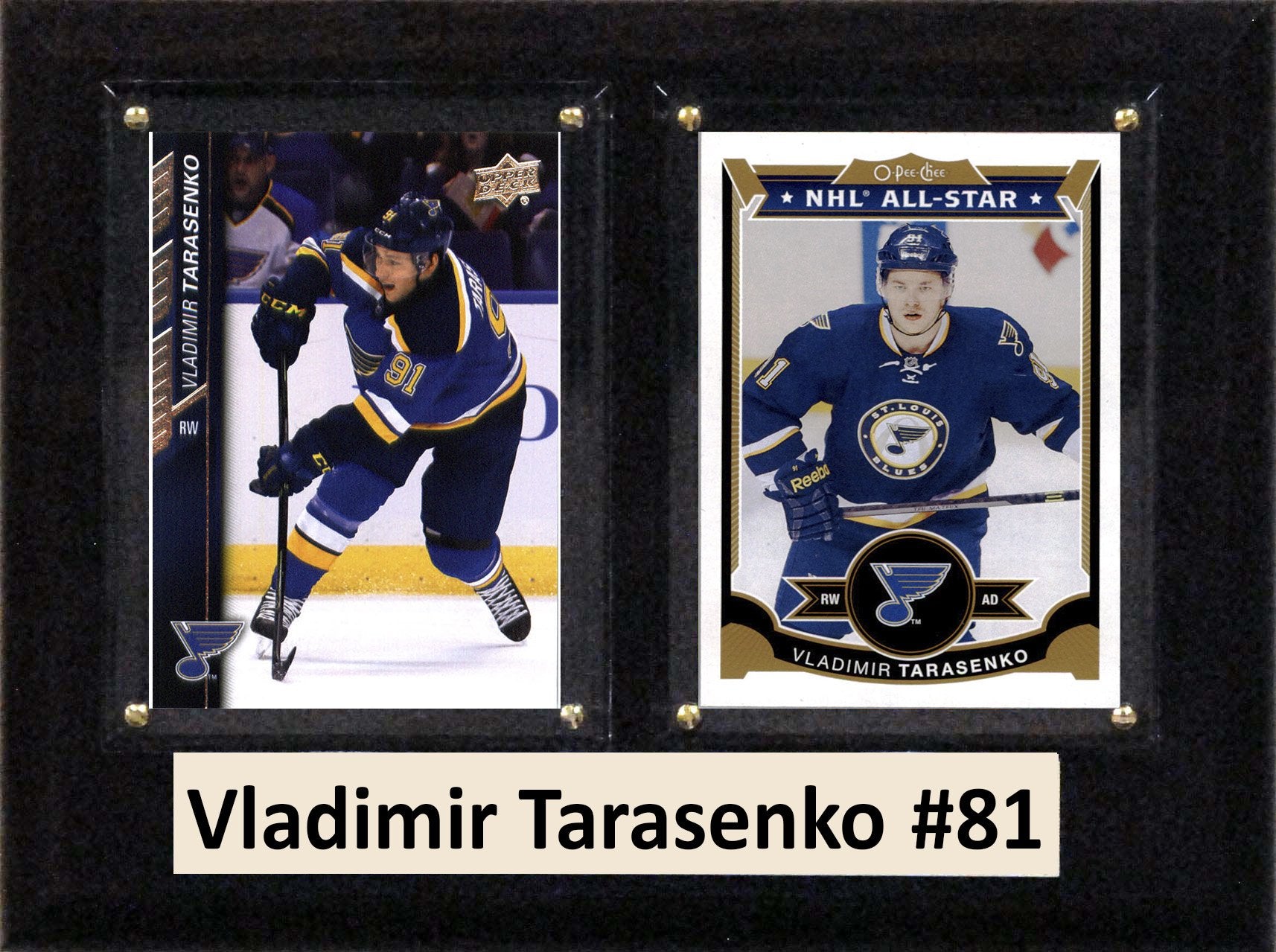 NHL 6X8″ Vladimir Tarasenko St.Louis Blues Two Card Plaque