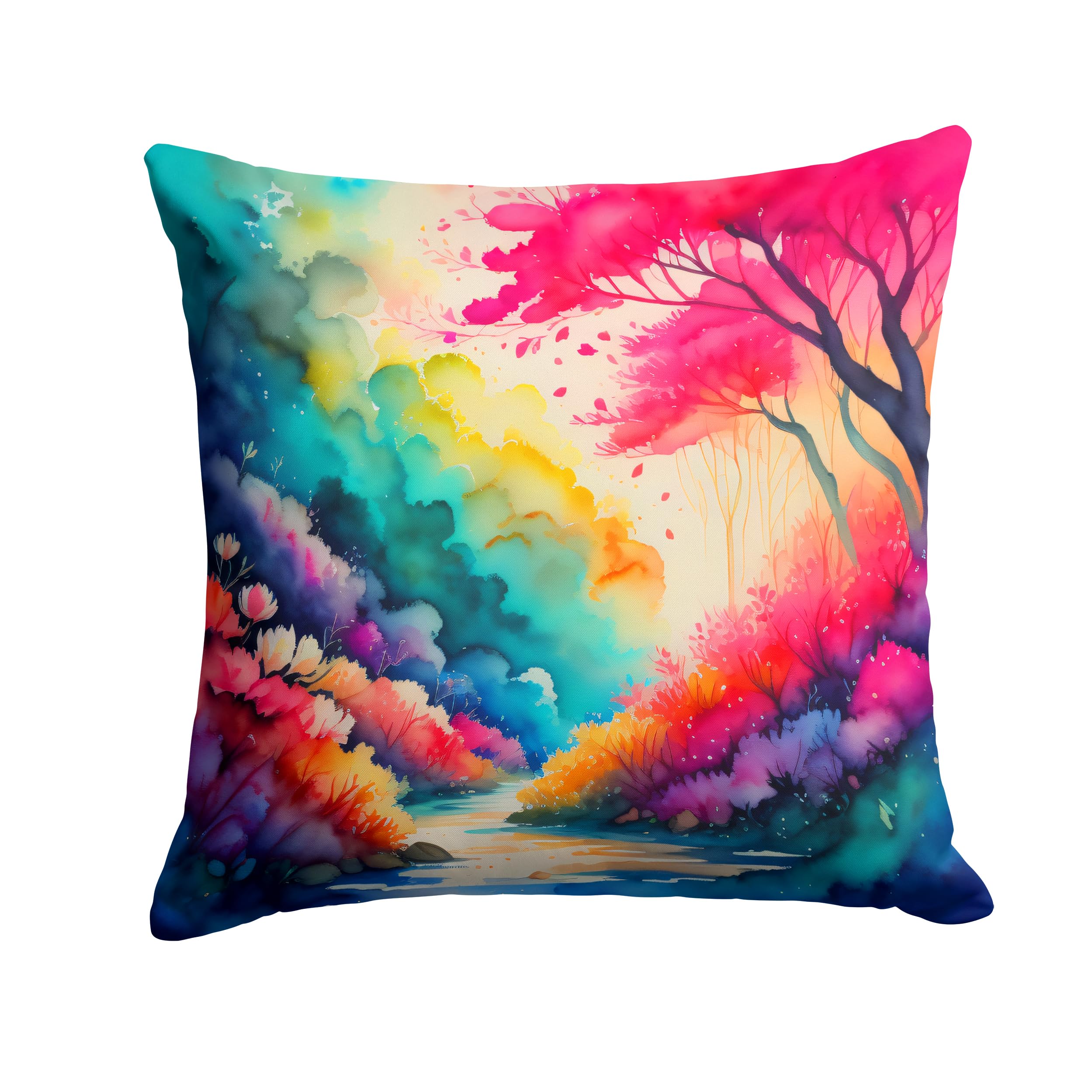 Colorful Azaleas Throw Pillow