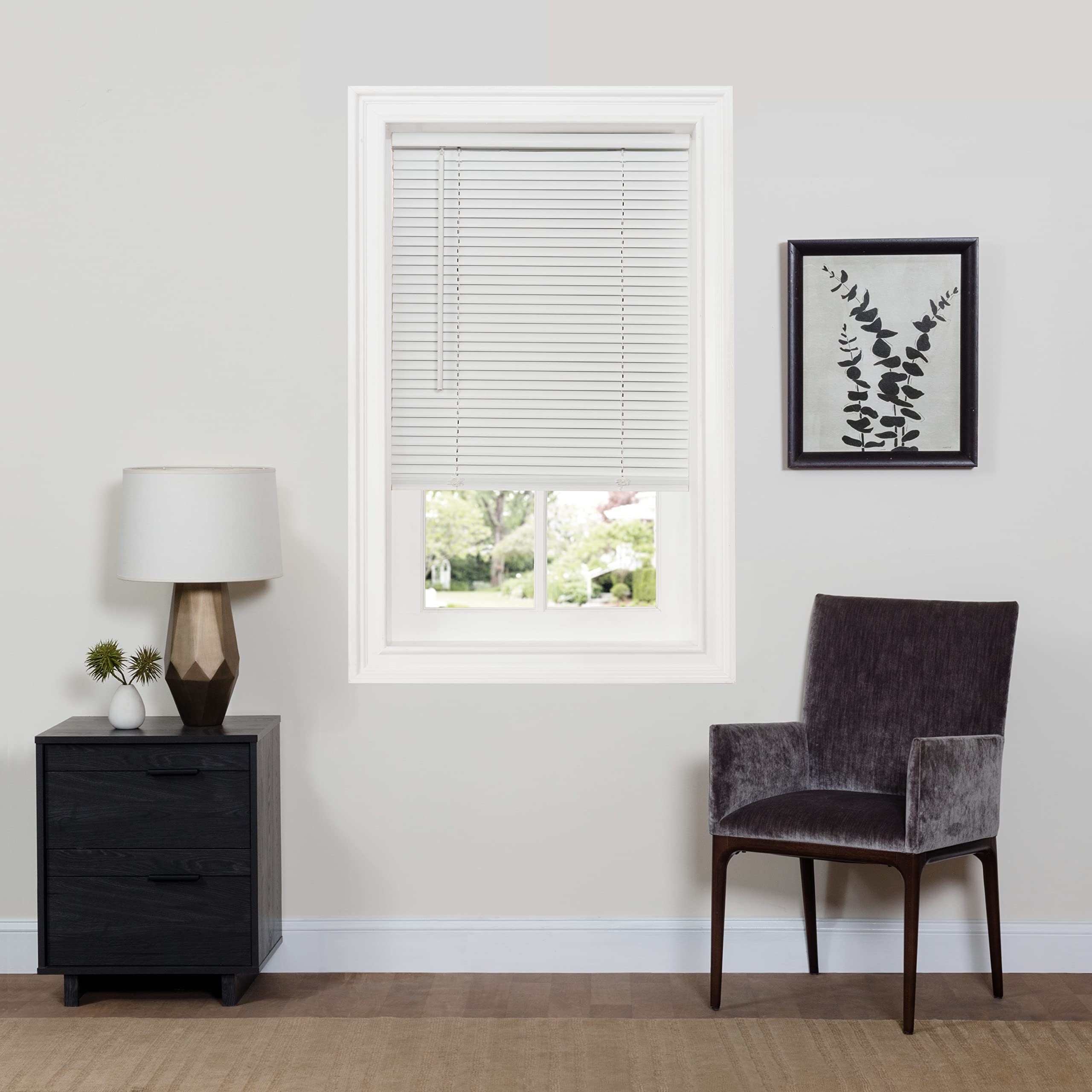 Cordless GII Deluxe Sundown 1 Room Darkening Mini Blind 43x64 White