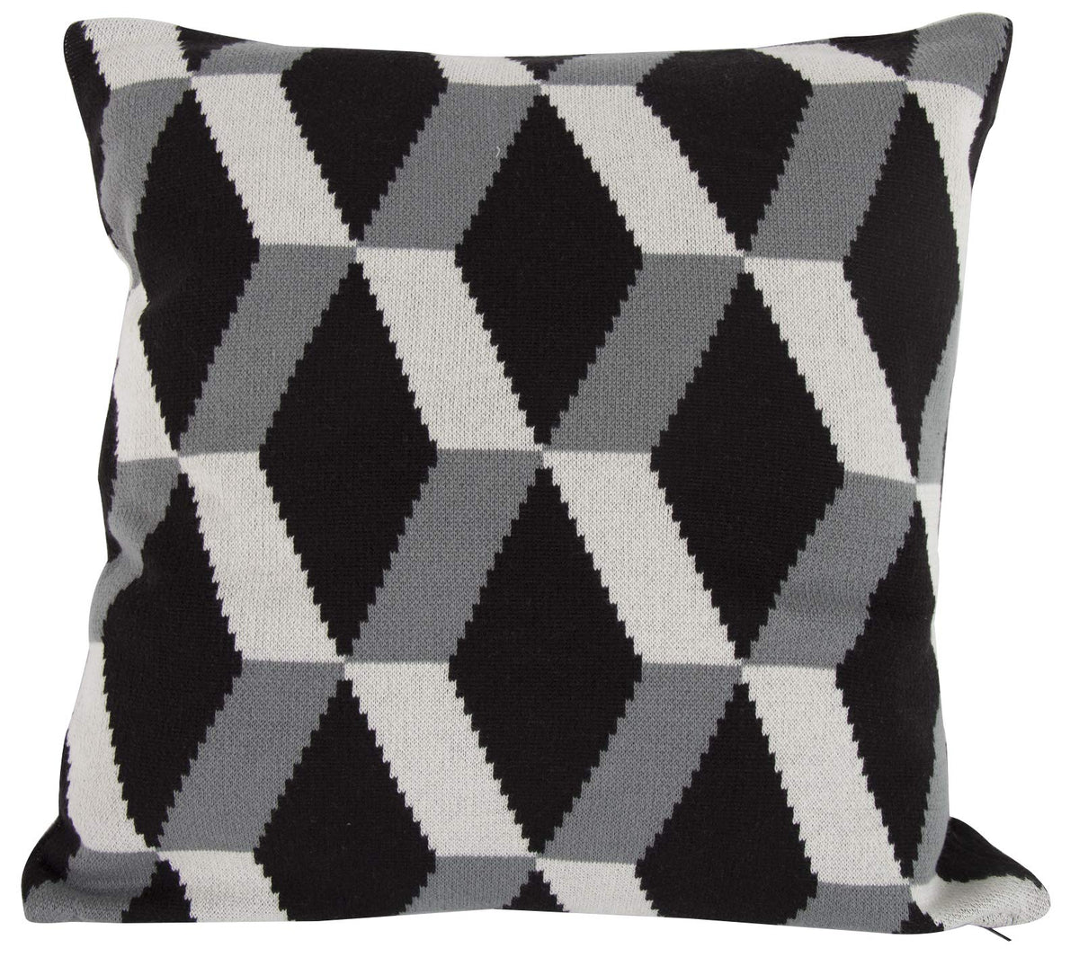 Benjara 20 X 20 Inch Cashmere Pillow With Zig Zag Pattern, Set Of 2, Black And Gray