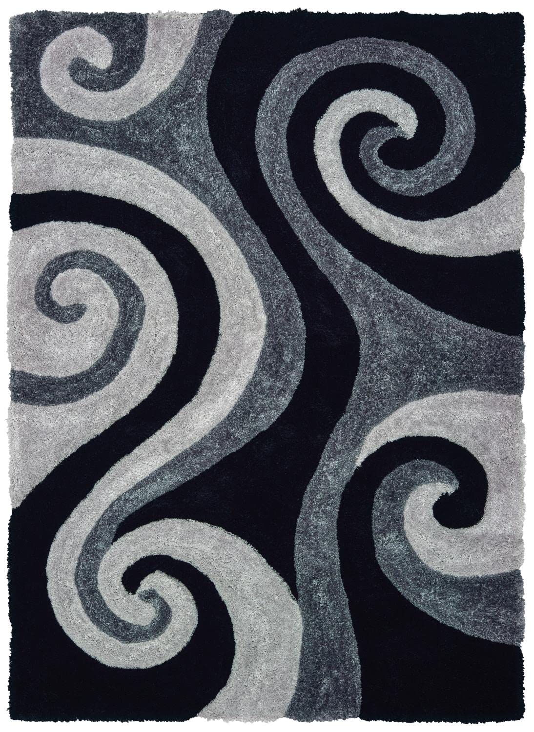 United Weavers Finesse Chimes Black Accent Rug  110 X 3