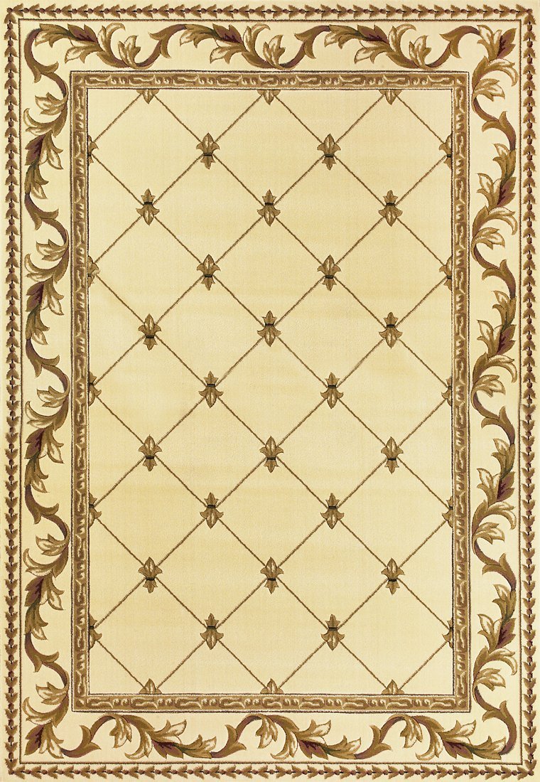 Corinthian 5318 Ivory Fleur-De-Lis Size 22 x 711″ Runner″