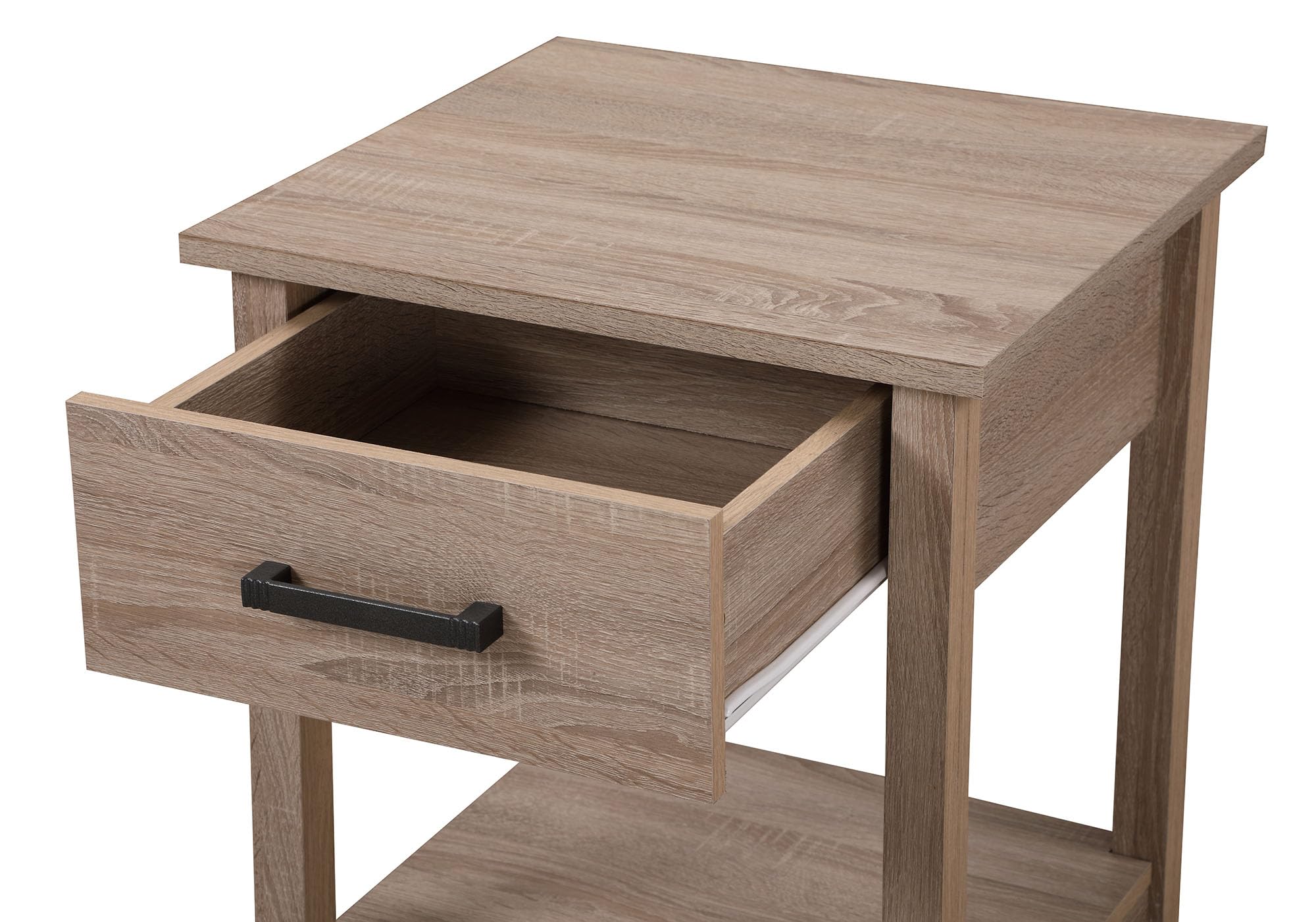 Salem 1-Drawer Sandle Wood Nightstand (24 in. H x 19 in. W x 20 in. D)