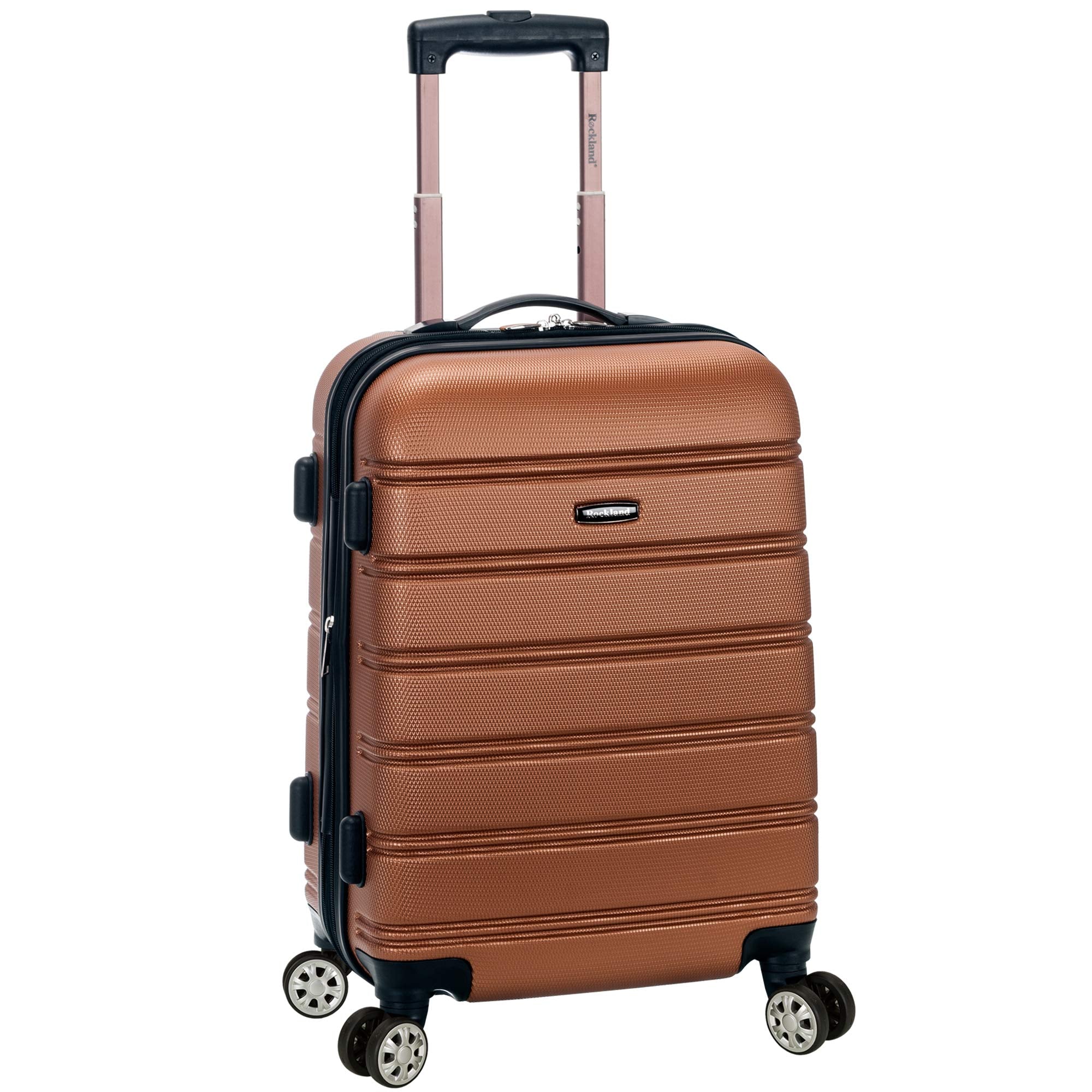 MELBOURNE 20 Inch  EXPANDABLE ABS CARRY ON - BROWN