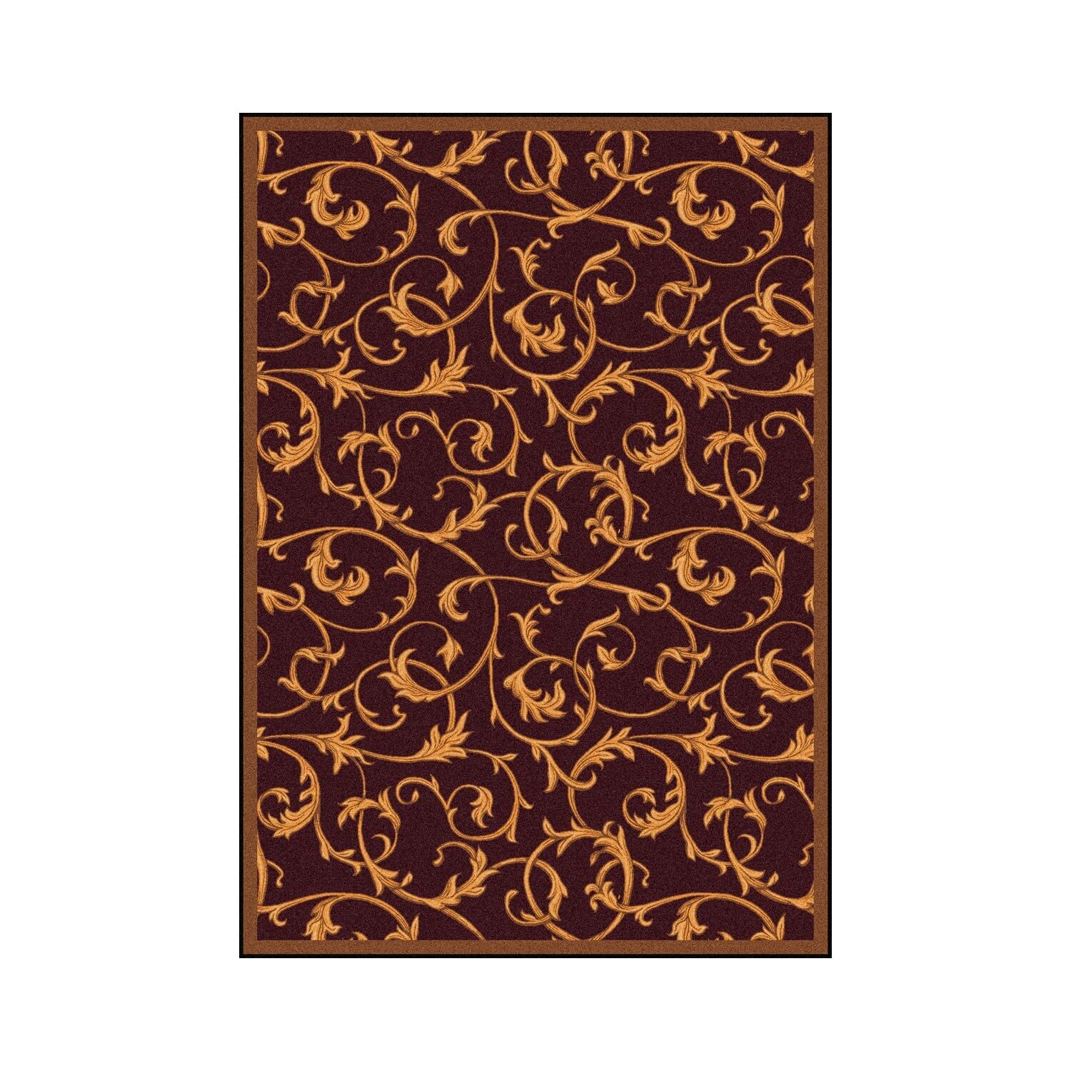 Acanthus 310 x 54??area rug in color Burgundy