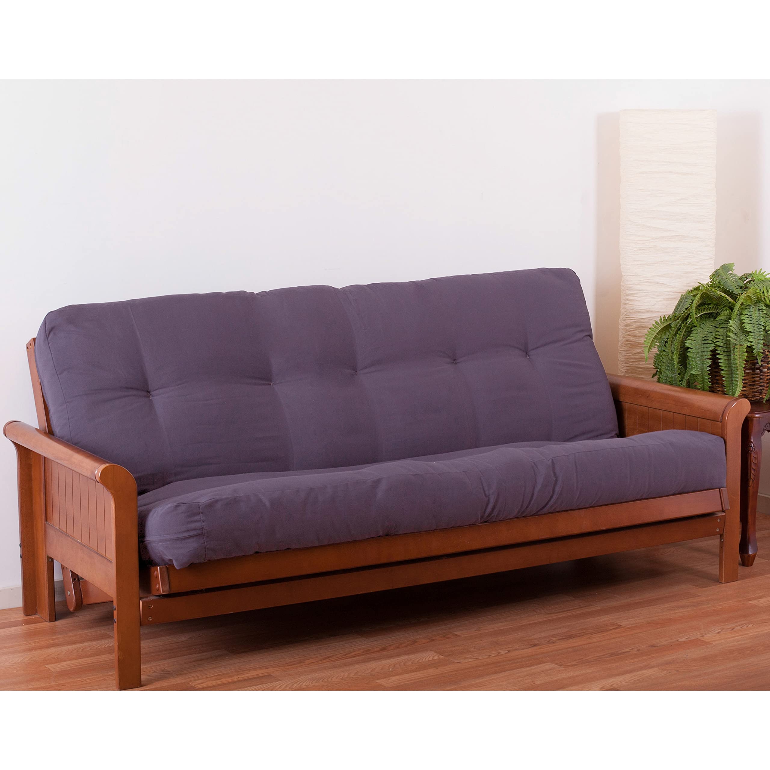 Blazing Needles Renewal 8-inch Twill Full-size Futon Mattress - Grape - Grape