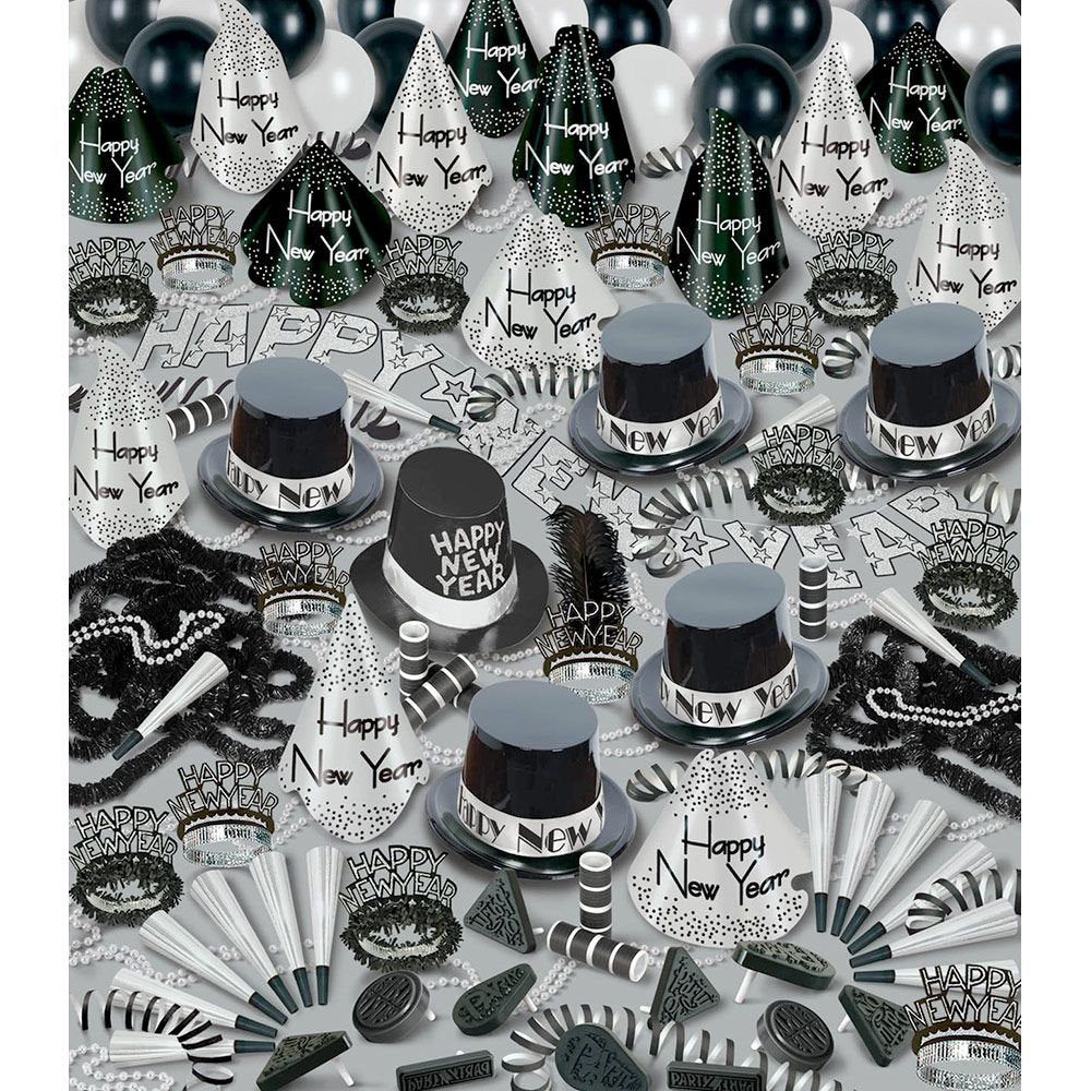 Silver Bonanza Asst For 100 Party Accessory (1 Count)