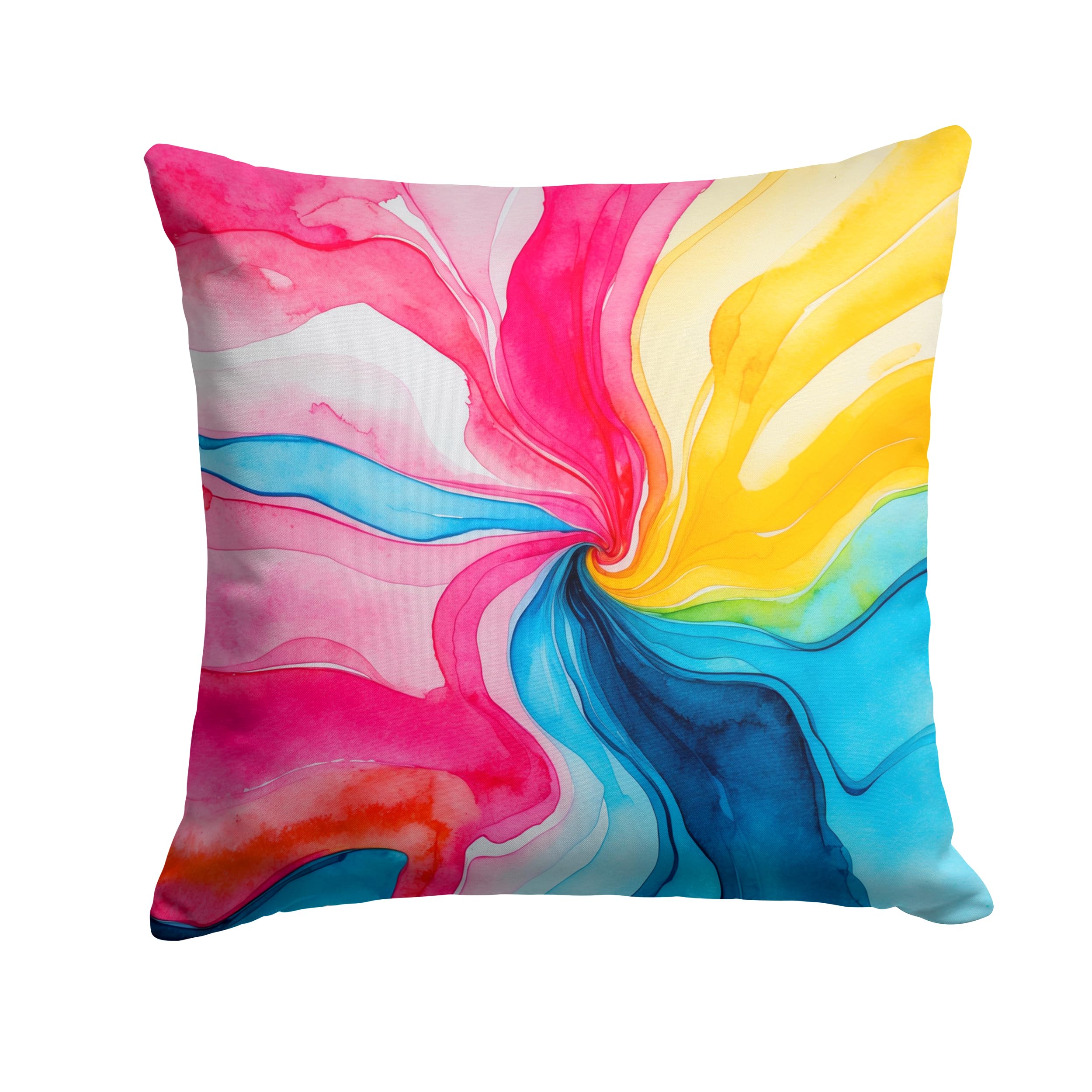 Carolines Treasures Pansexual Pride Throw Pillow Machine Washable, Indoor Outdoor Decorative Pillow for Couch, Bed or Patio, 18Hx18W