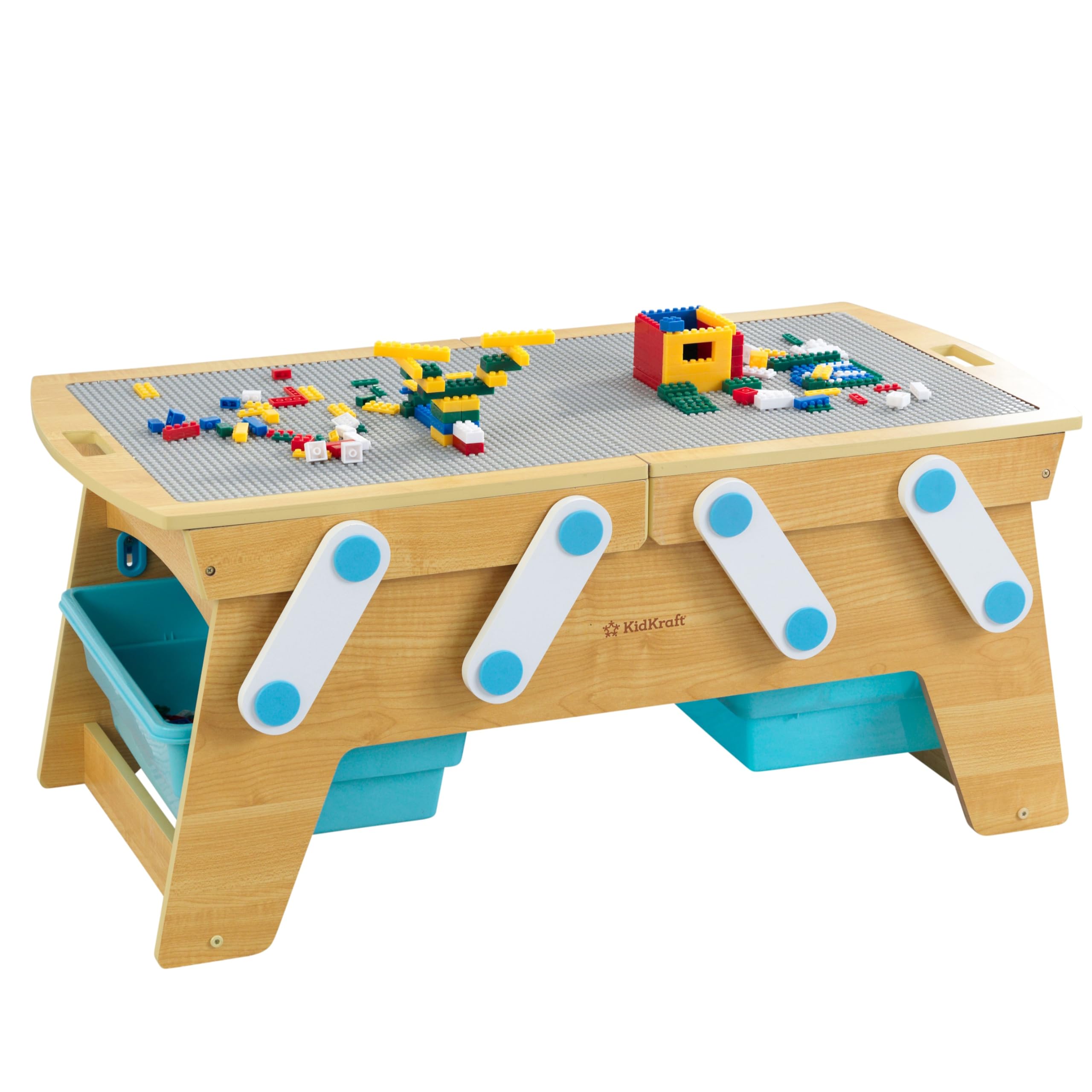 BUILDING BRICKS PLAY N STORE TABLE