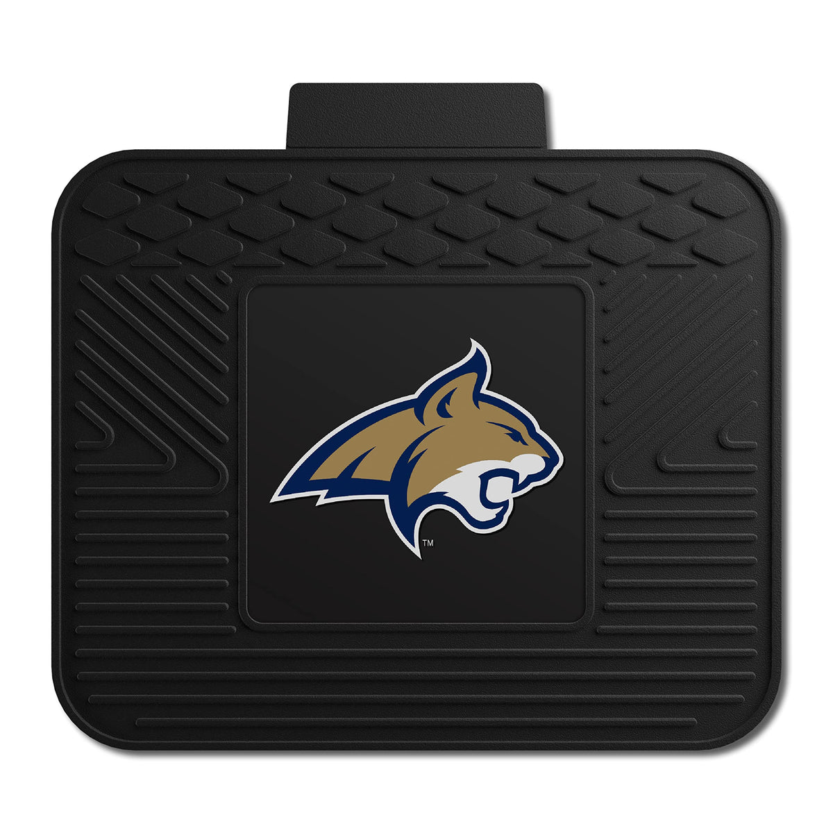 Fanmats Ncaa Montana State University Fighting Bobcats Vinyl Utility Mat , Black, 14X17