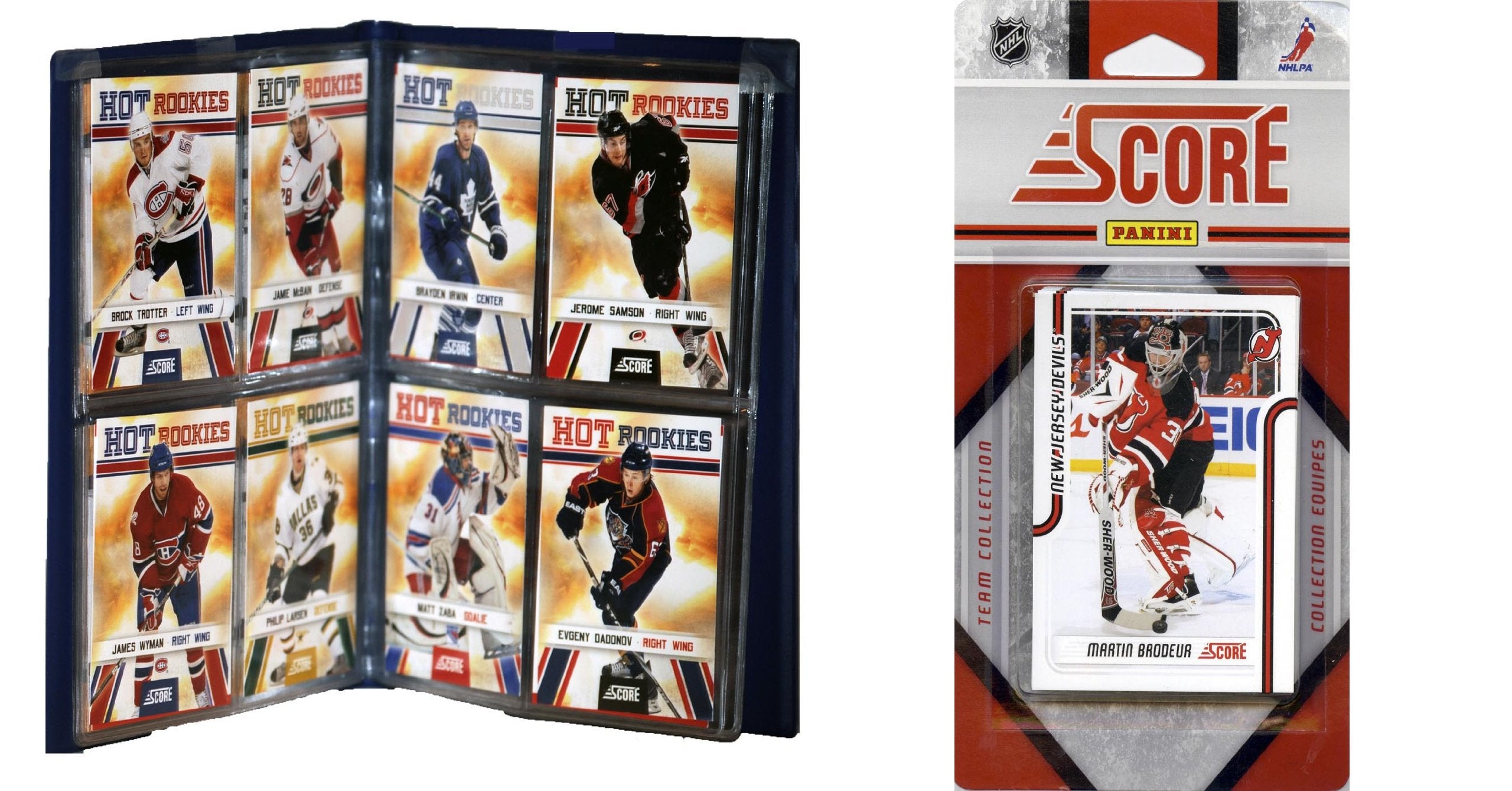 NHL New Jersey Devils Licensed 2011 Score Team Set and Storage Album