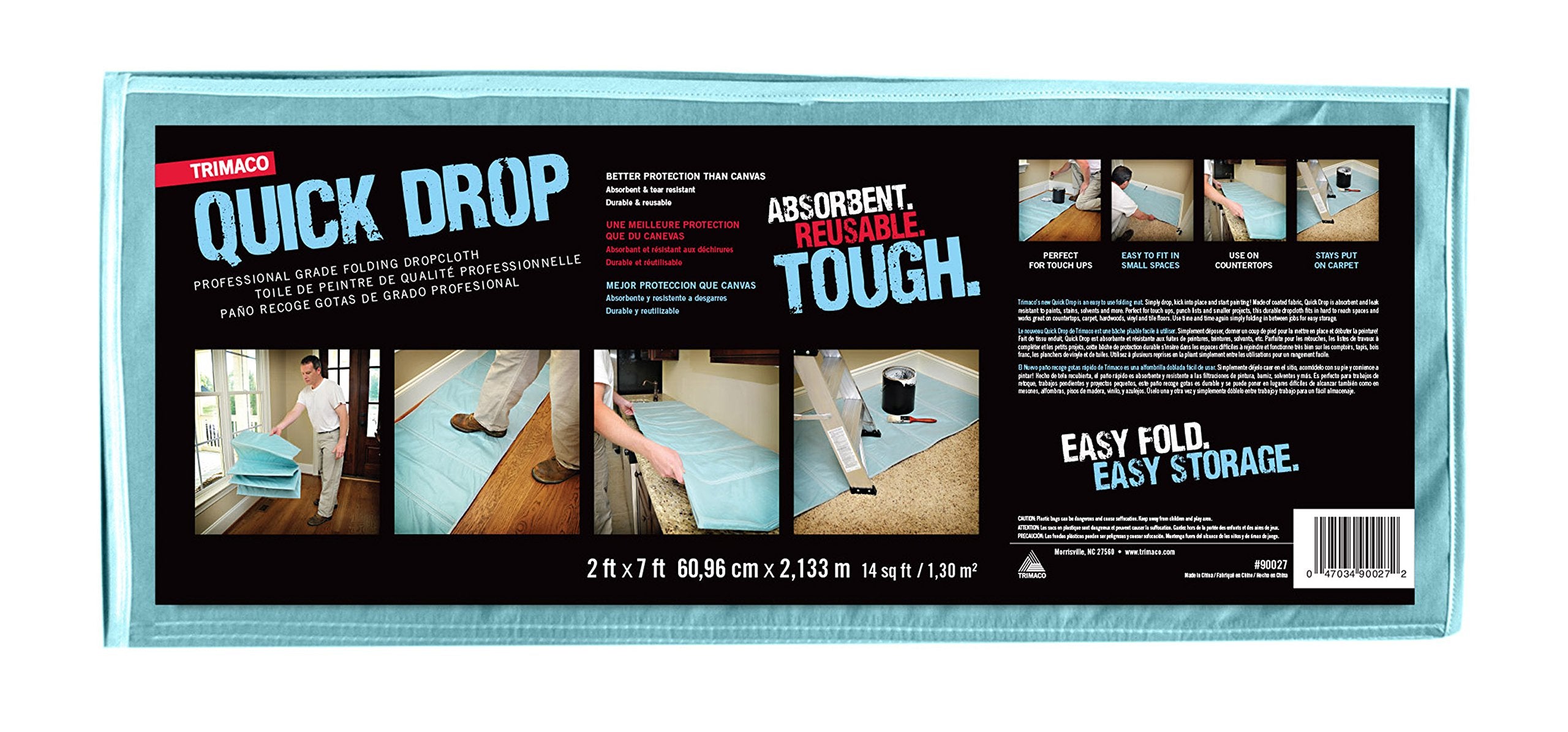 DROPCLOTH QUICKDRP 2X7 (Pack of 1)