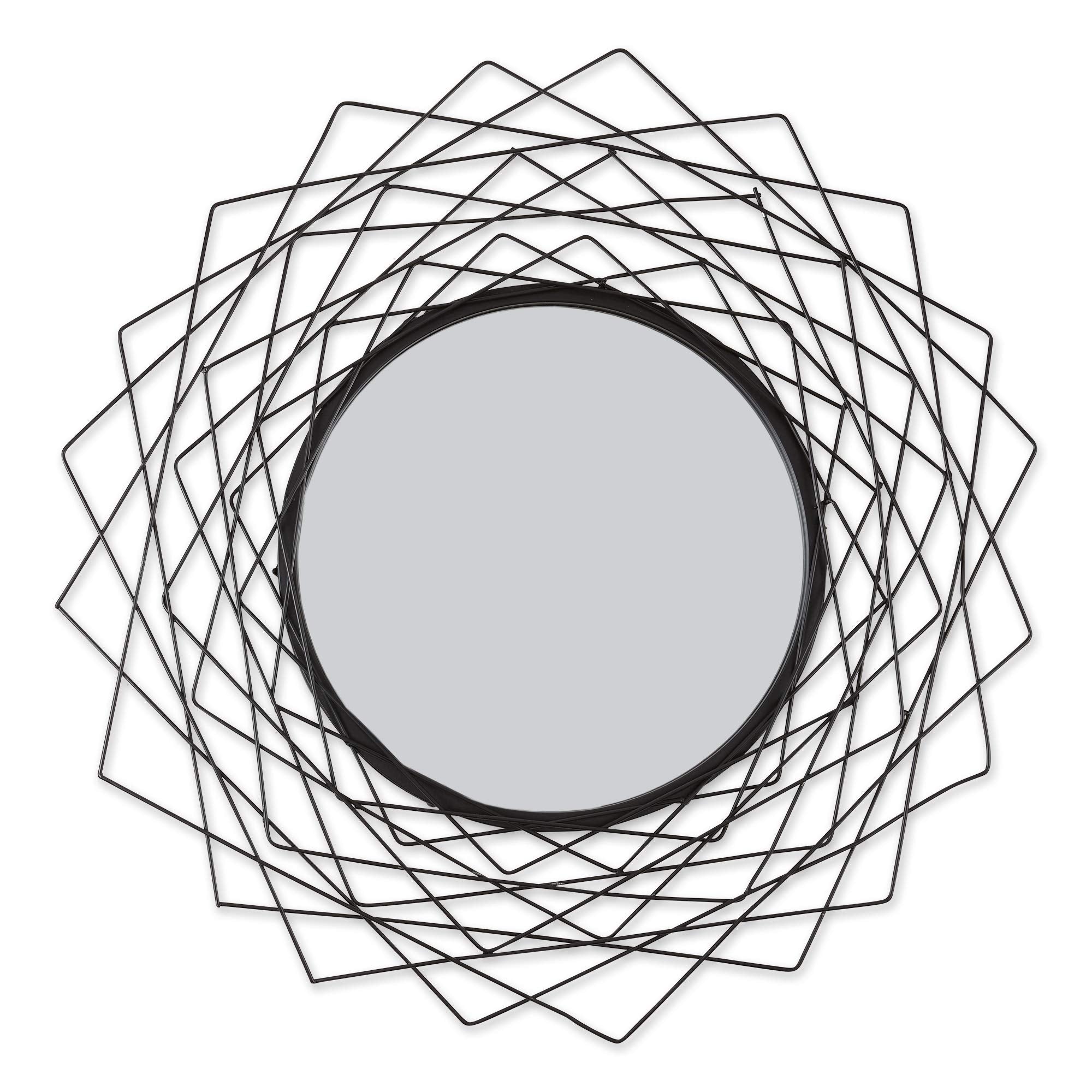 GEOMETRIC BLACK WALL MIRROR