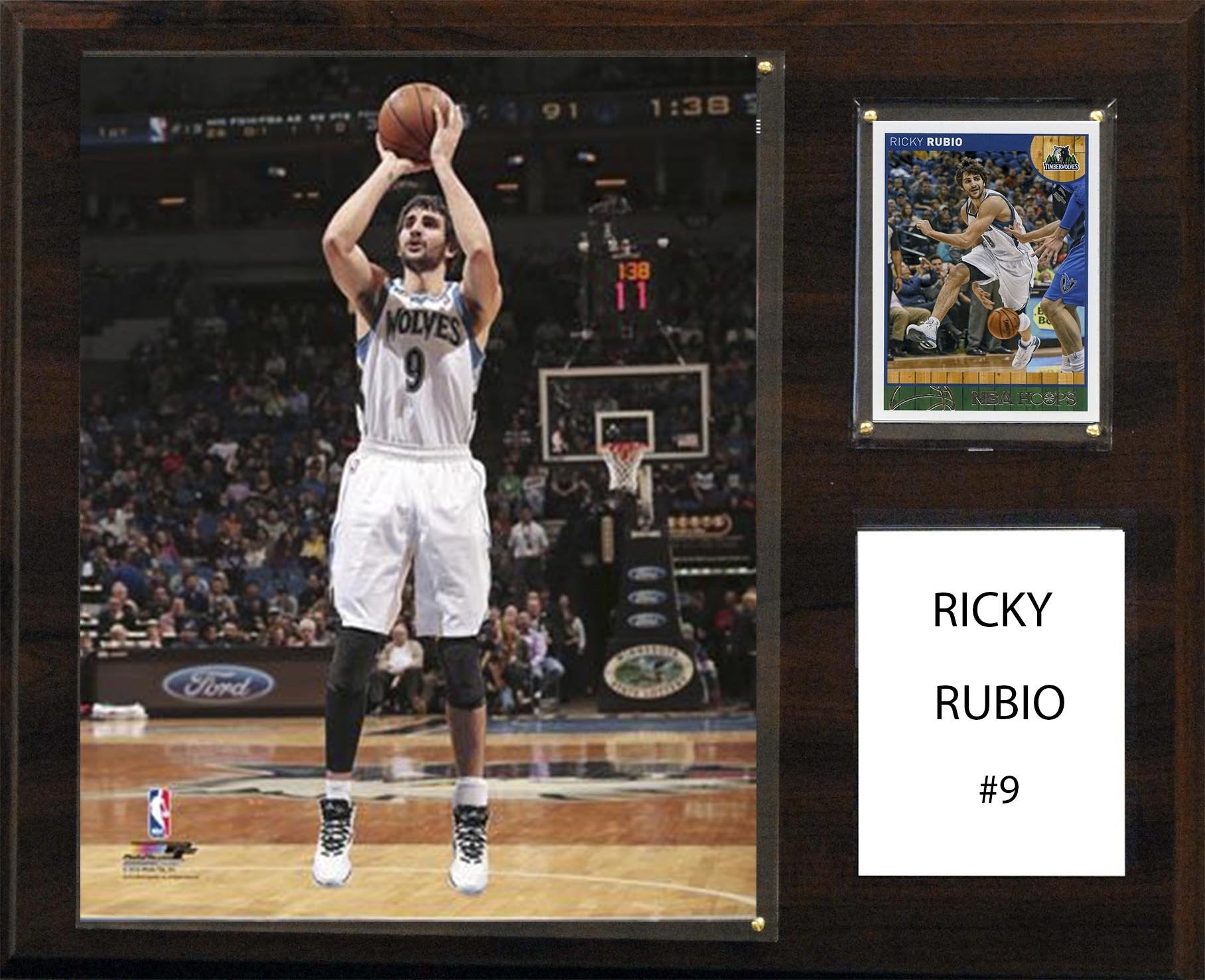 NBA 12x15″ Ricky Rubio Minnesota Timberwolves Player Plaque