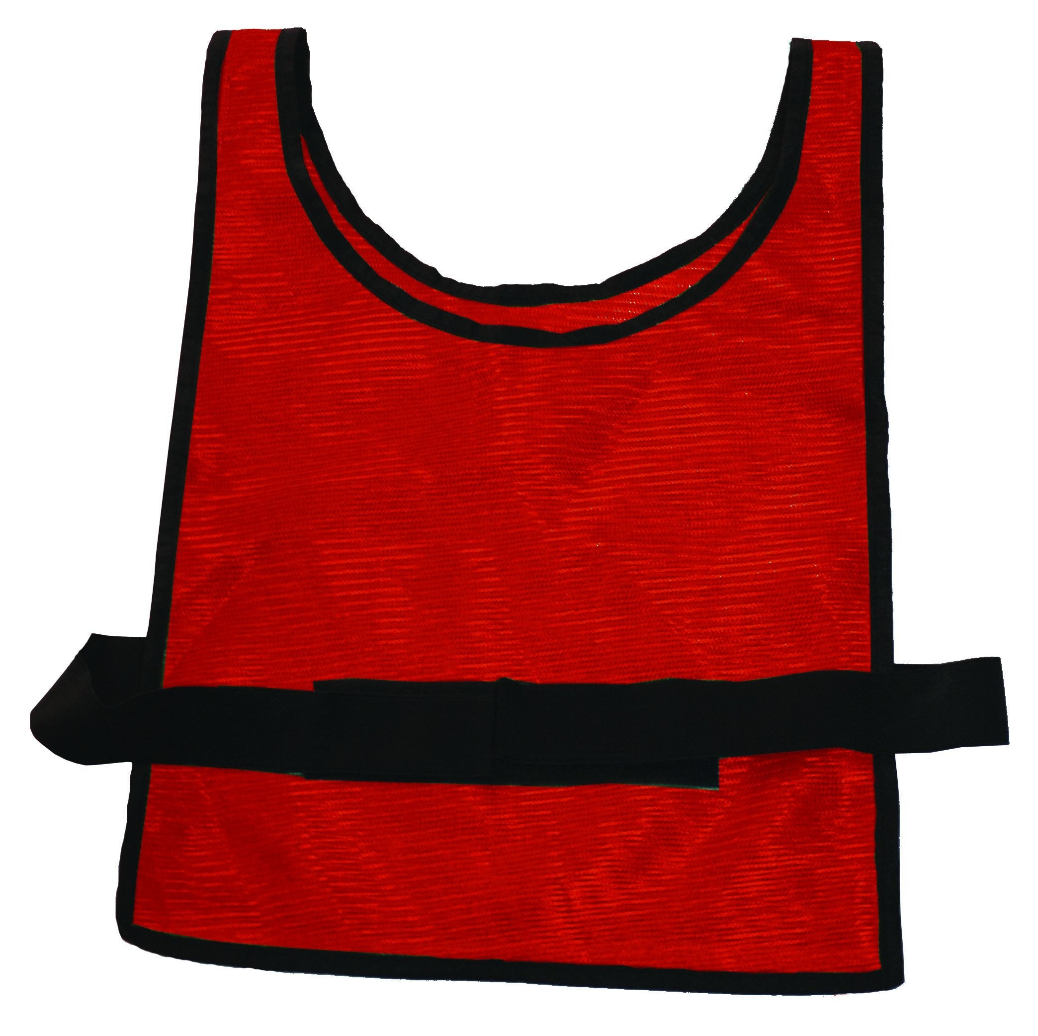SCRIMMAGE VEST W/VELCRO STRAPS-ADULT-RED