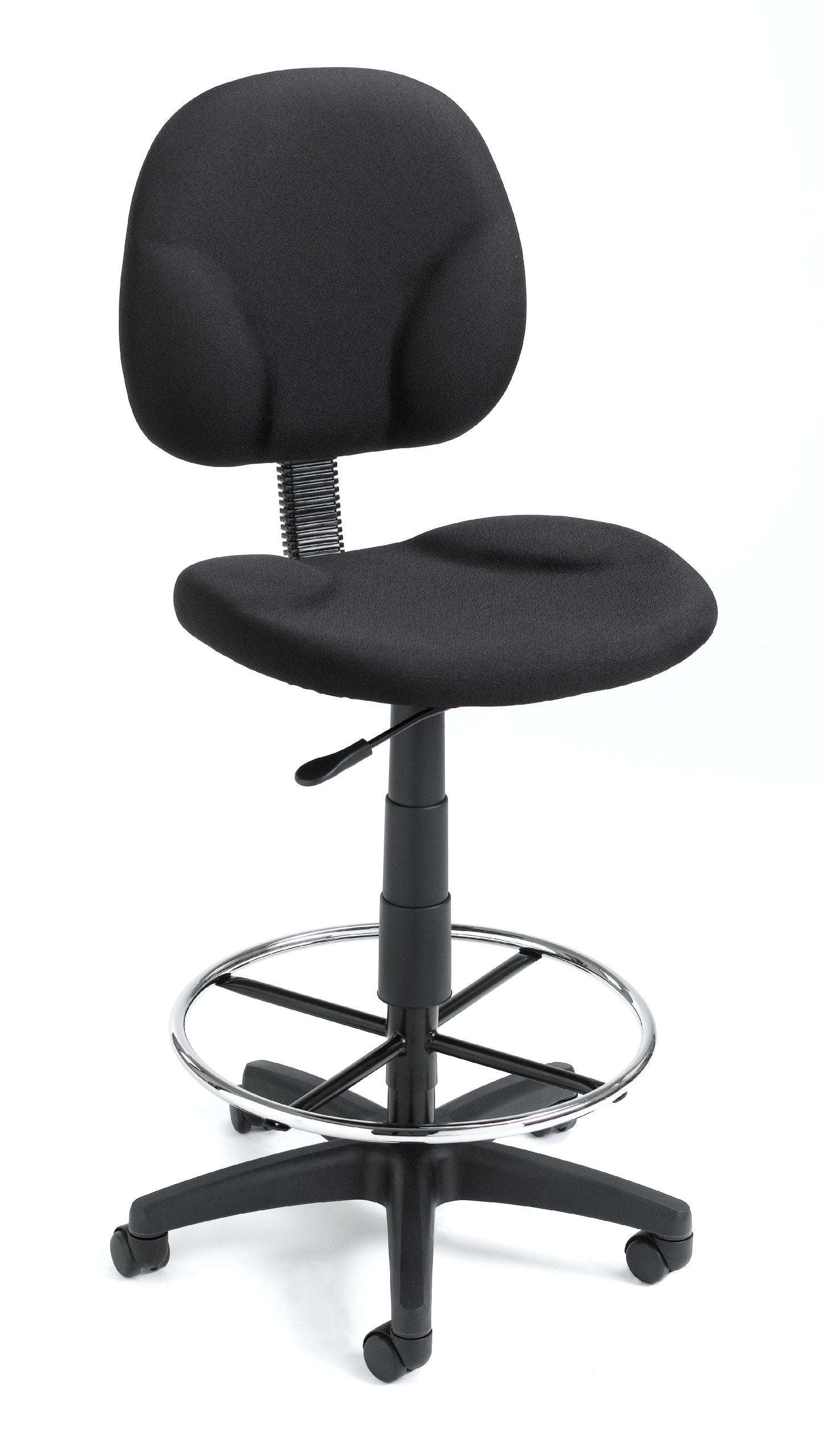 Boss Black Fabric Drafting Stools W/Footring