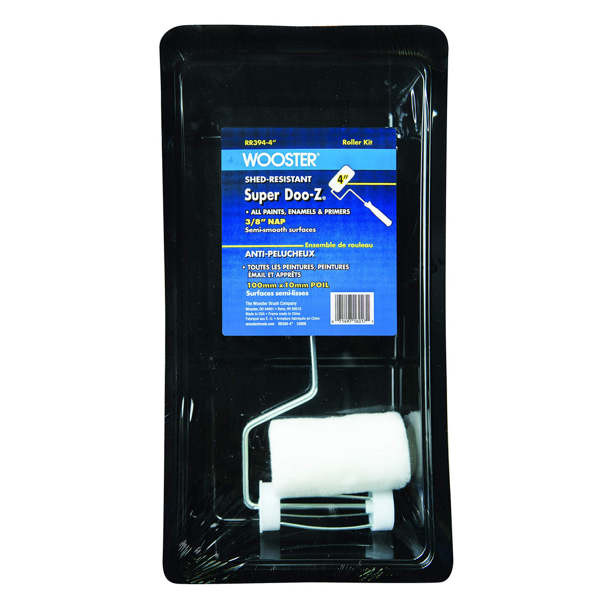 Wooster Brush Rr394-4 4 Super Doo-Z 3/8 Naproller Kit, 4-Inch, 4 Inch, No Color