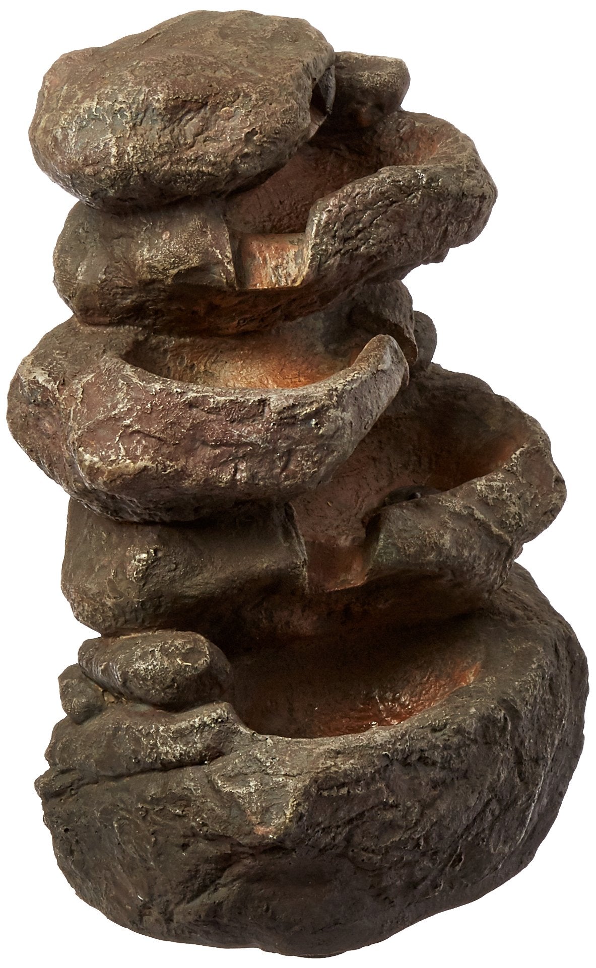 Hi-Line Gift Ltd 79484 Fountain-5 Level Rocks W/Lights