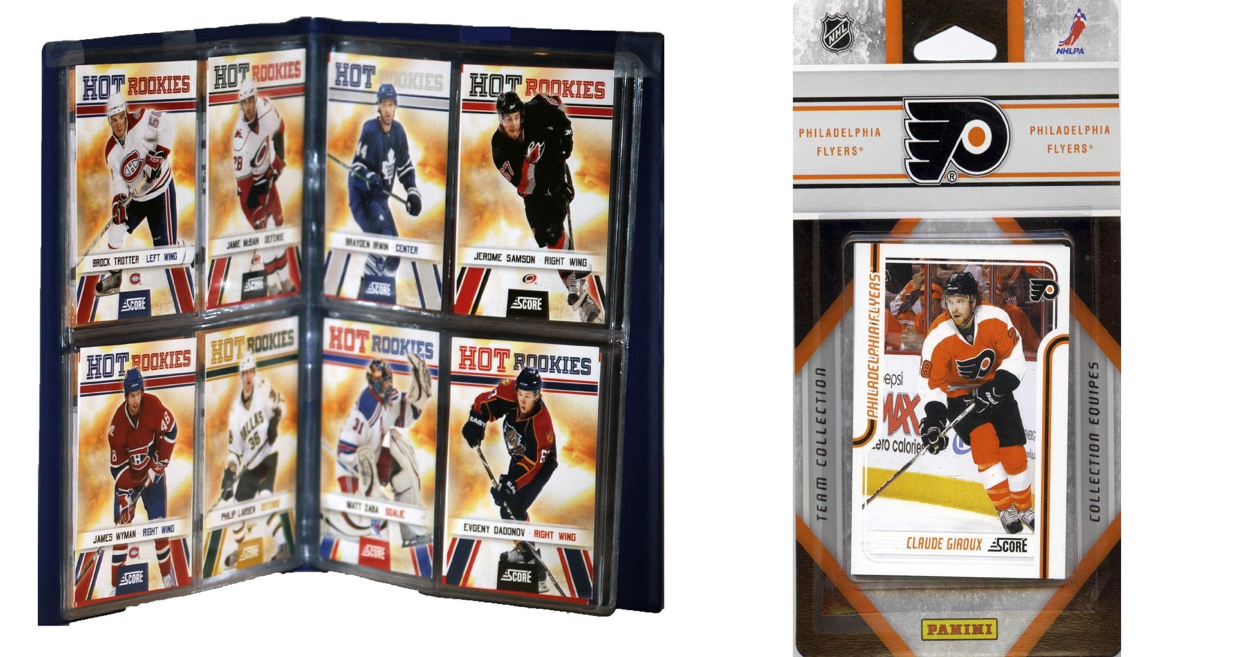 NHL Philadelphia Flyers Licensed 2011 Score Team Set and Storage Album