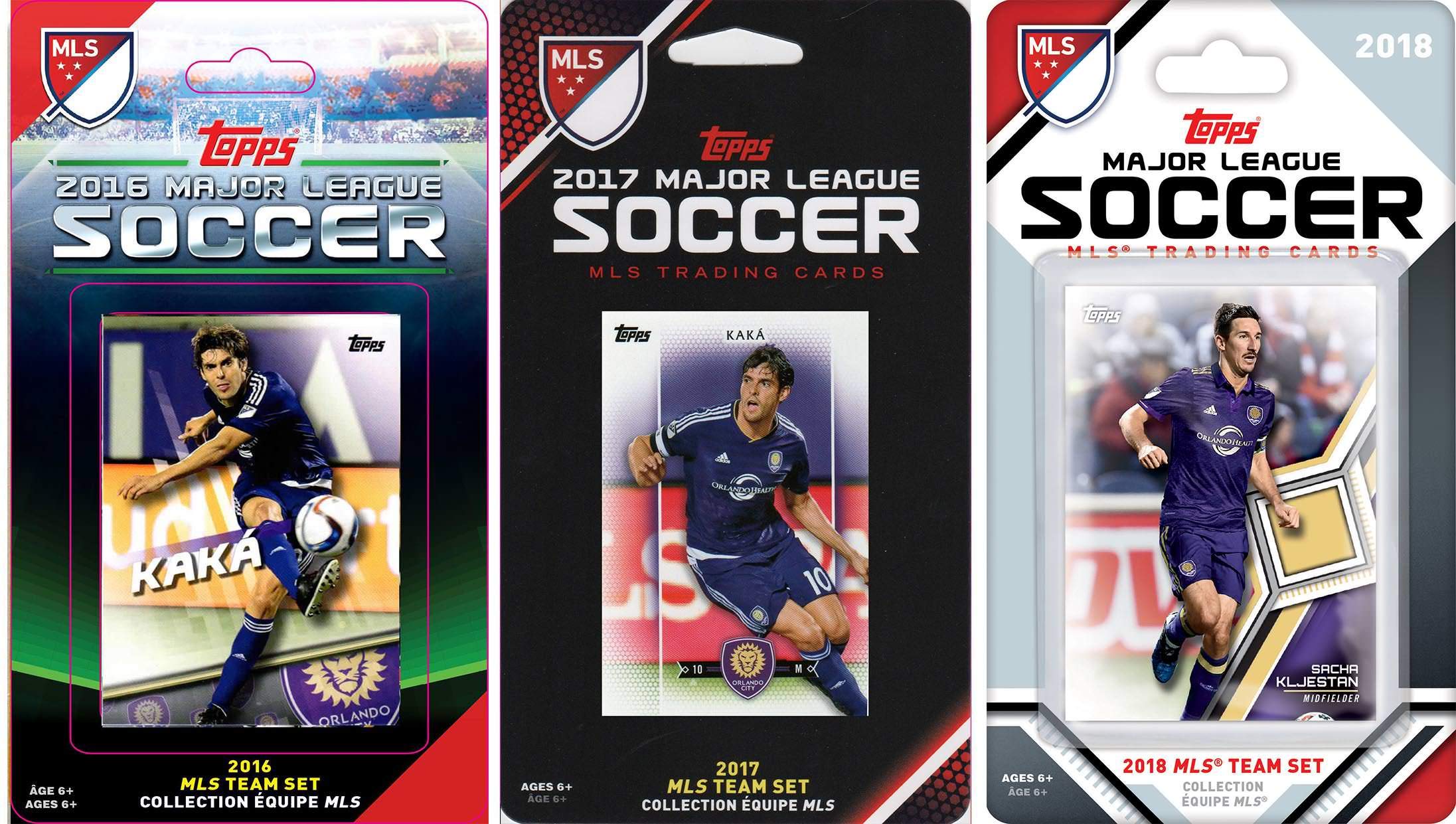 MLS Orlando FC 3 Different Licensed Trading Card Team Sets