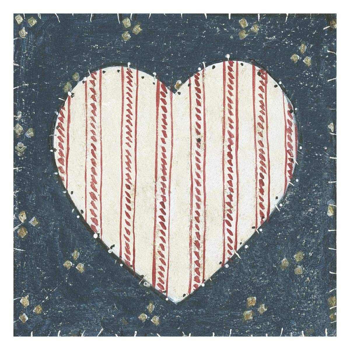 Americana Quilt I -Paper Art-26x26″