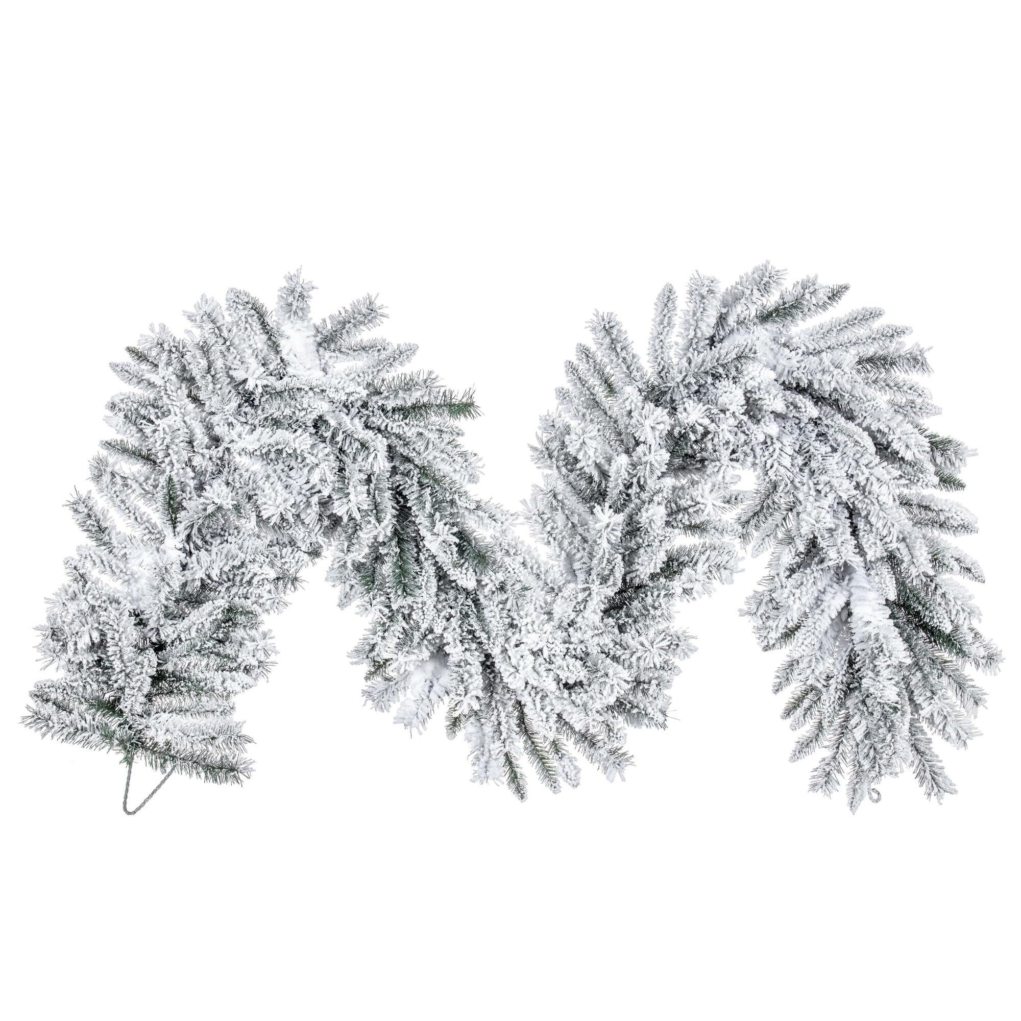 Casafoyer 9' x 18” Flocked Utica Fir  270T - (Pack Of 2)