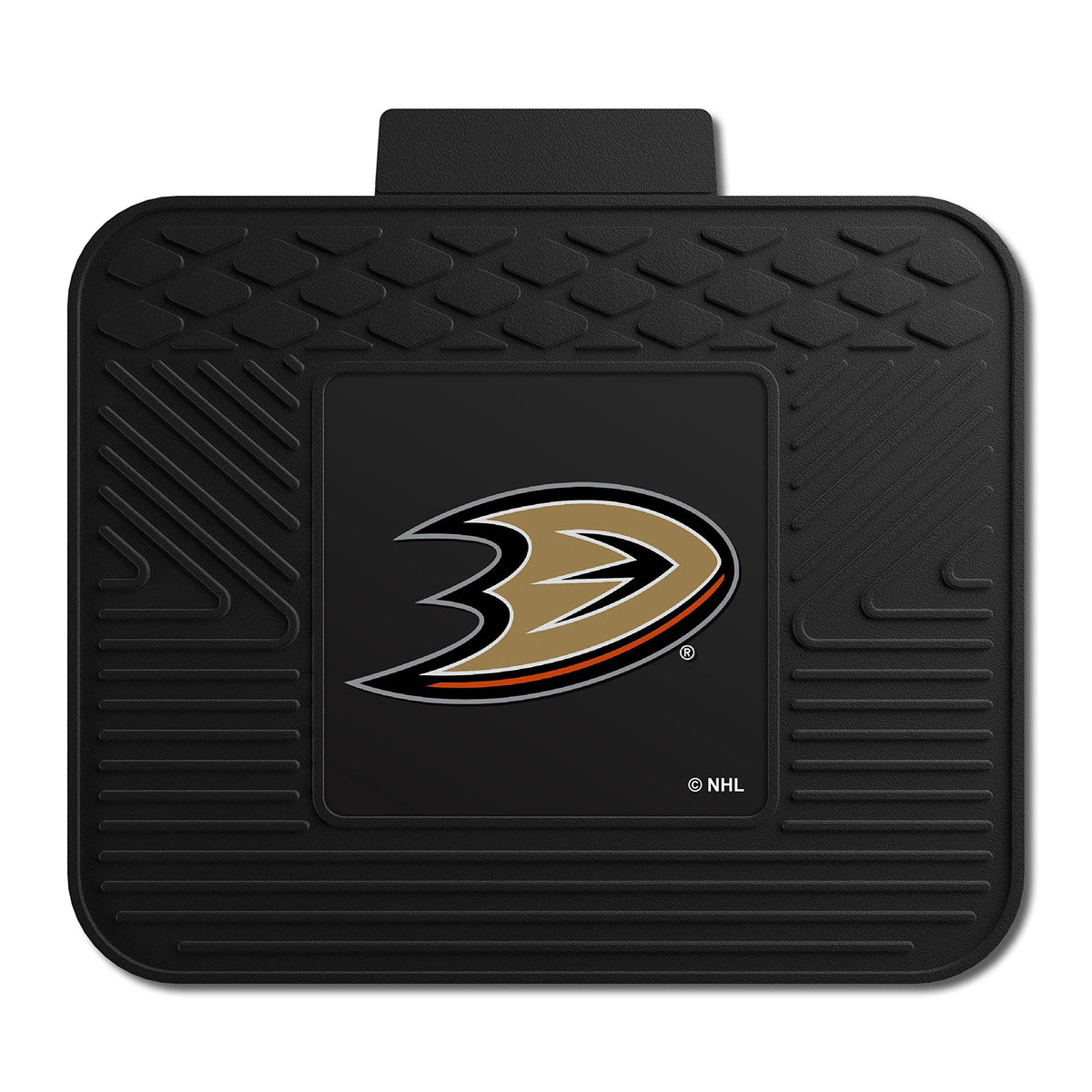 Fanmats 10758 Anaheim Ducks Back Row Utility Car Mat - 1 Piece - 14In X 17In, All Weather Protection, Universal Fit, Molded Team