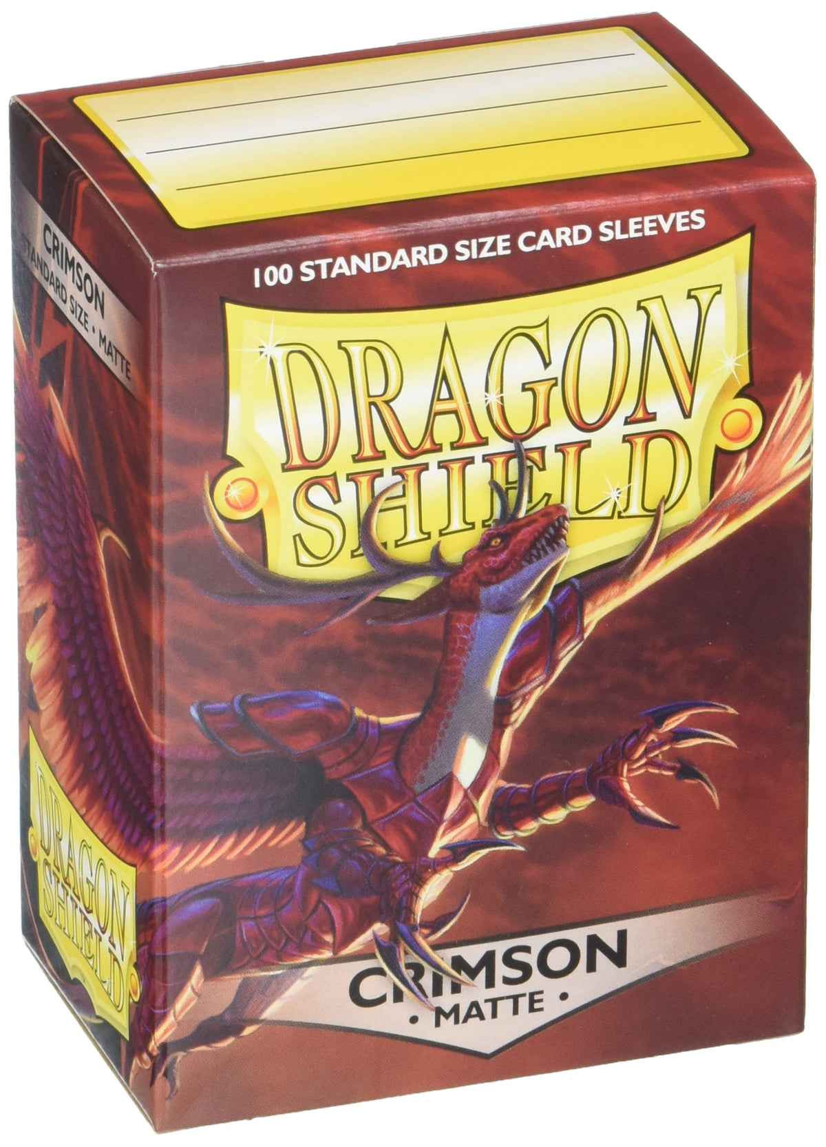 Arcane Tinmen Art11021 Dragon Shield Matte Crimson 100 Protective Sleeves