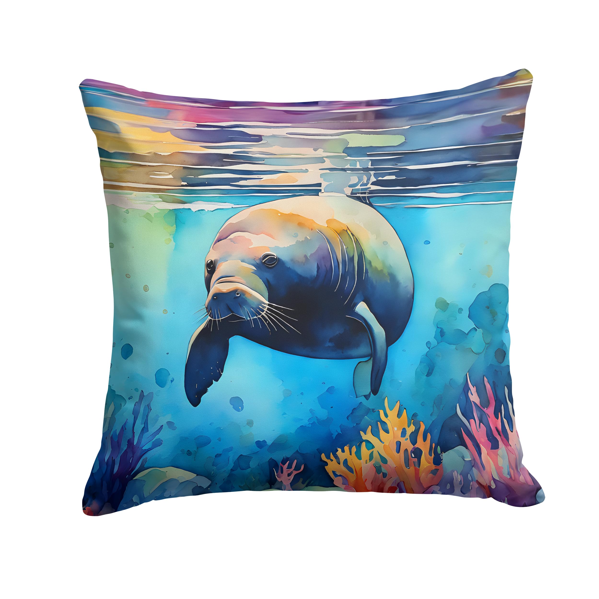 Manatee Throw Pillow