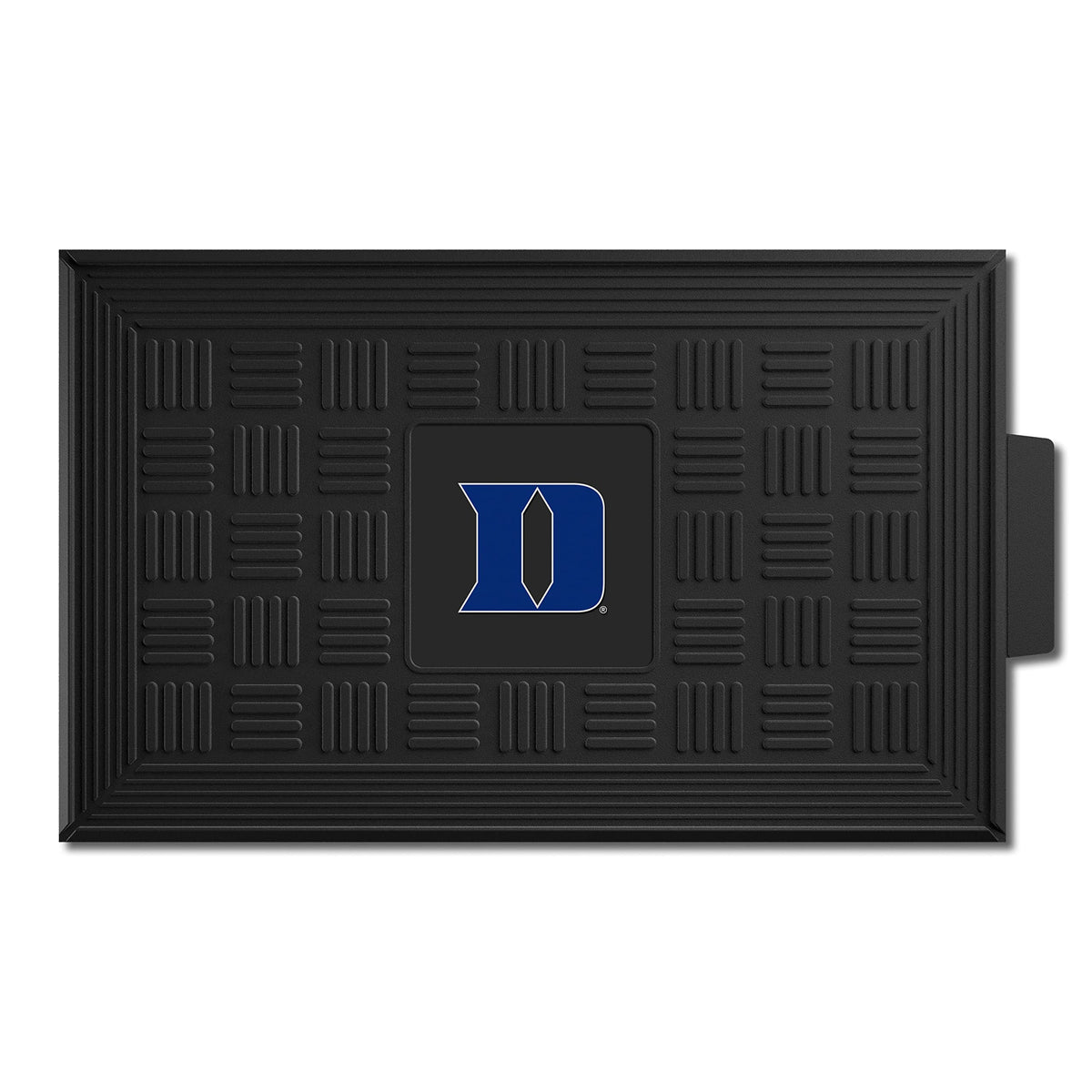 Fanmats 12100 Duke Blue Devils Heavy Duty Vinyl Medallion Outdoor Door Mat - 19.5In. X 31In.