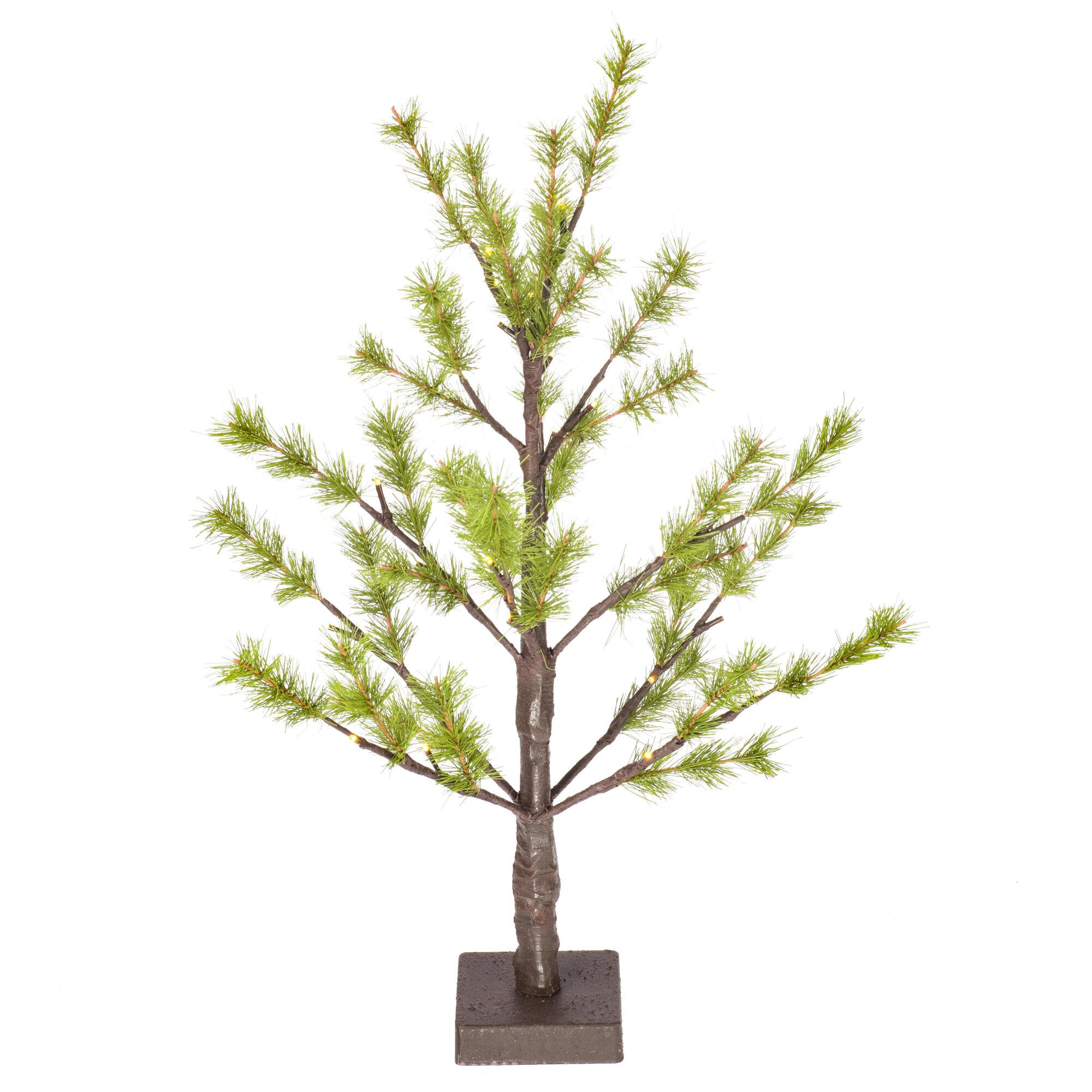 Casafoyer 2' Green Mini Pine Twig  LED 24WW B/O - (Pack Of 2)