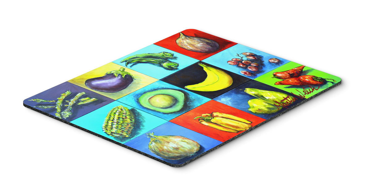 Caroline'S Treasures Mw1227Mp Mixed Fruits And Vegetables Mouse Pad, Hot Pad Or Trivet For Home Office Gaming Working Computers