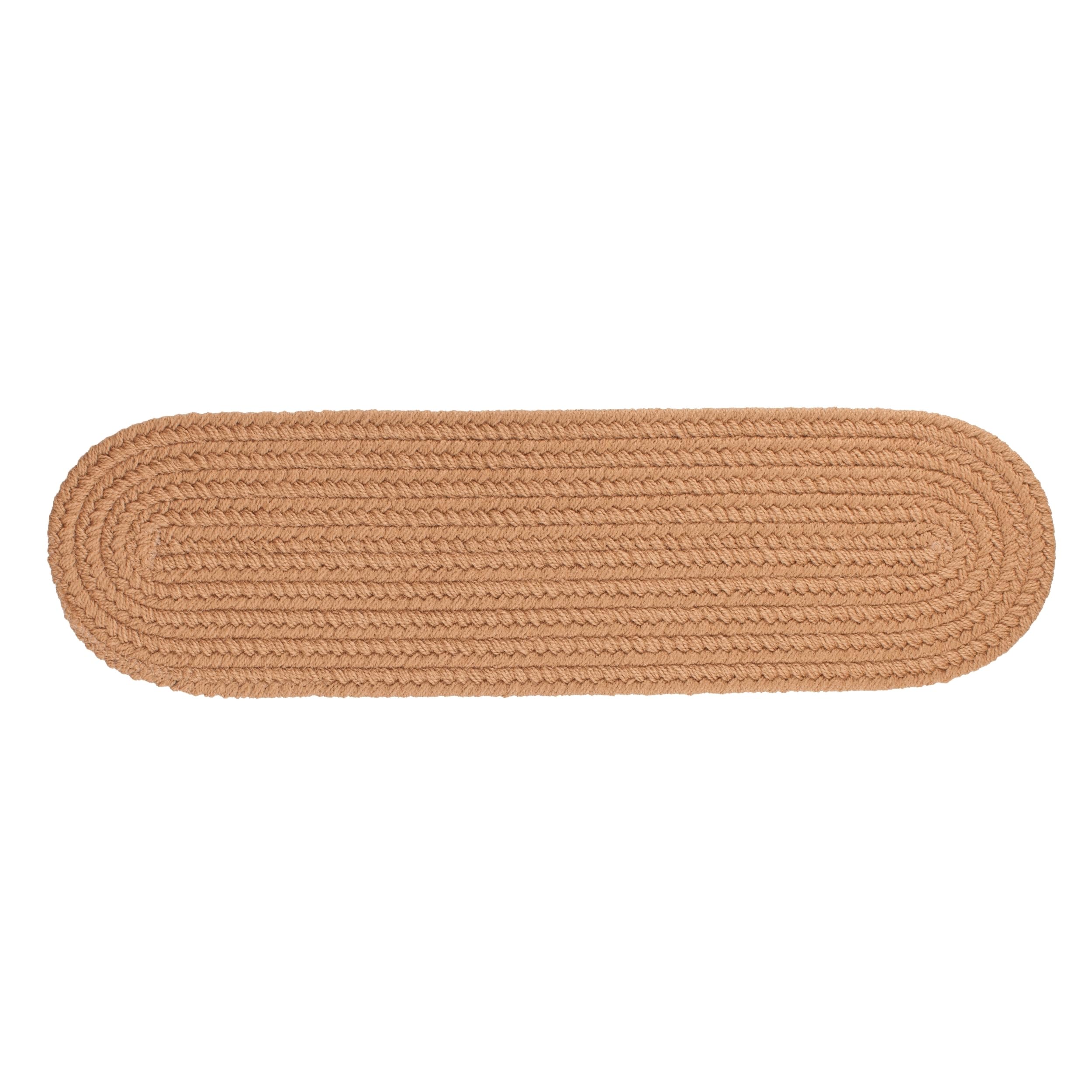 Rhody Rug S006A008X028 Braided Area Rugs, Camel , 8 x 28""