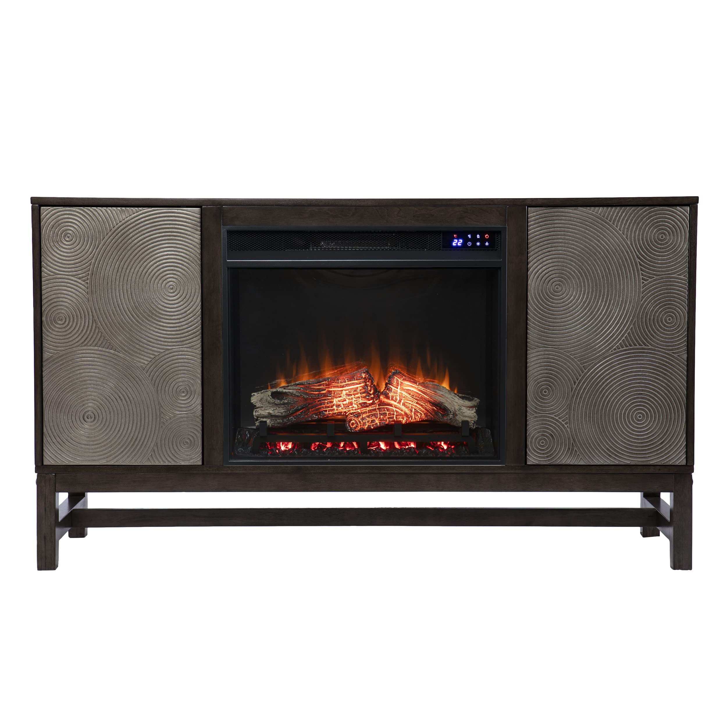 Lannington Electric Fireplace with Media Storage
