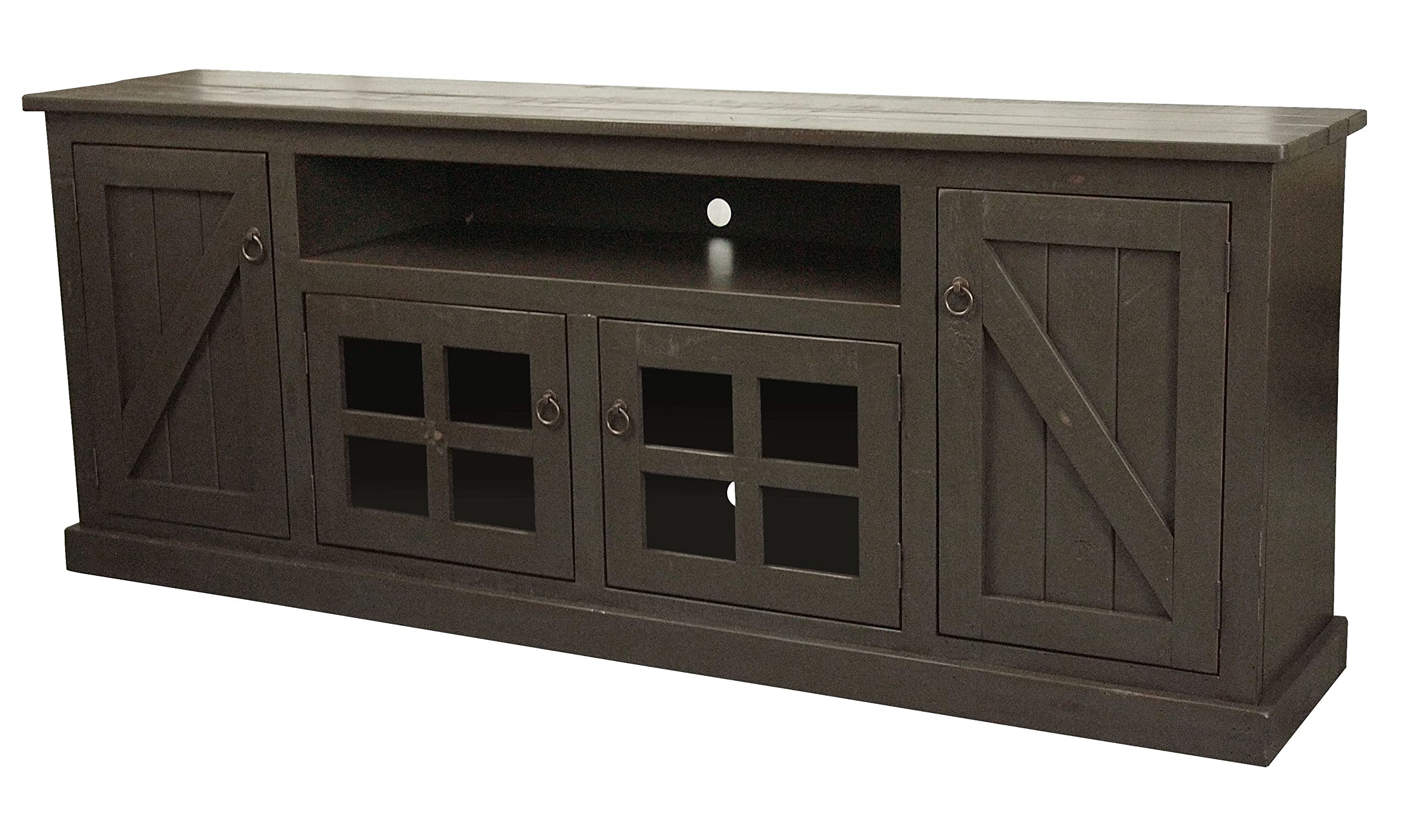 Rustic 82 TV Stand in Rustic Grey