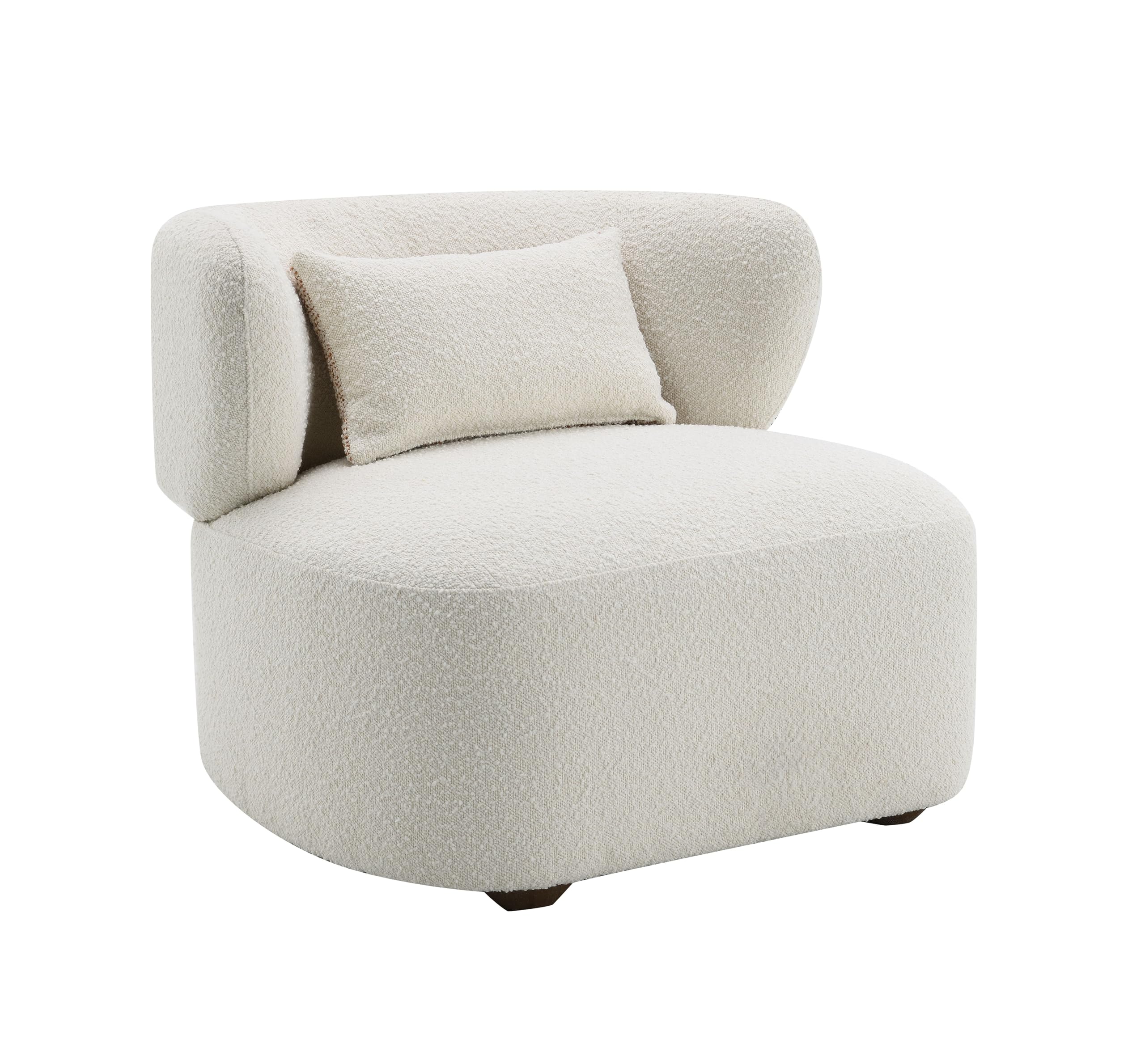 ACME Darius Accent Chair w/Pillow, Beige Boucle