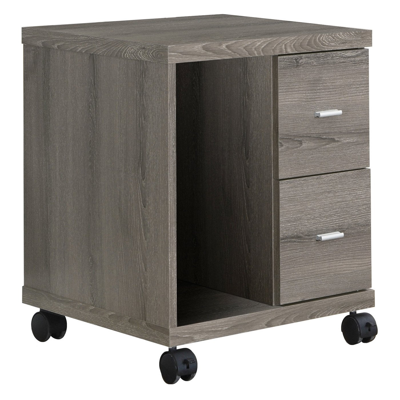 Office, File Cabinet, Printer Cart, Rolling File Cabinet, Mobile, Storage, Work, Laminate, Brown, Contemporary, Modern