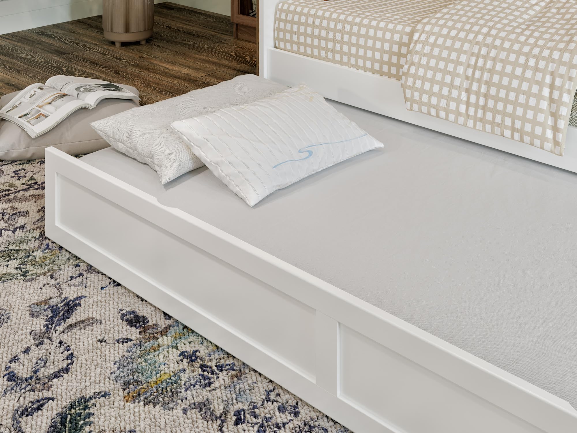 AFI Twin XL Trundle Bed in White