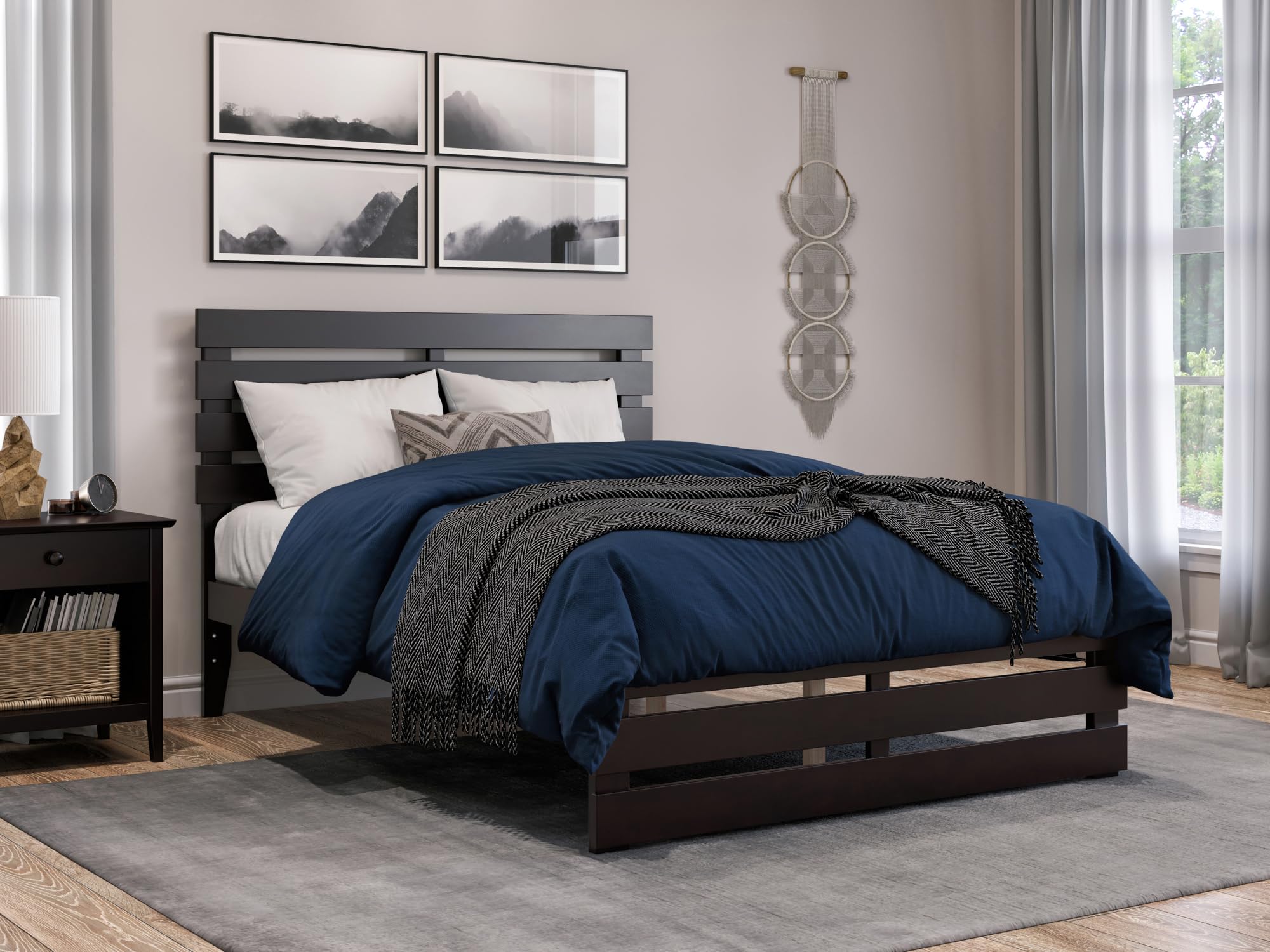 Oxford Full Bed with Footboard  in Espresso