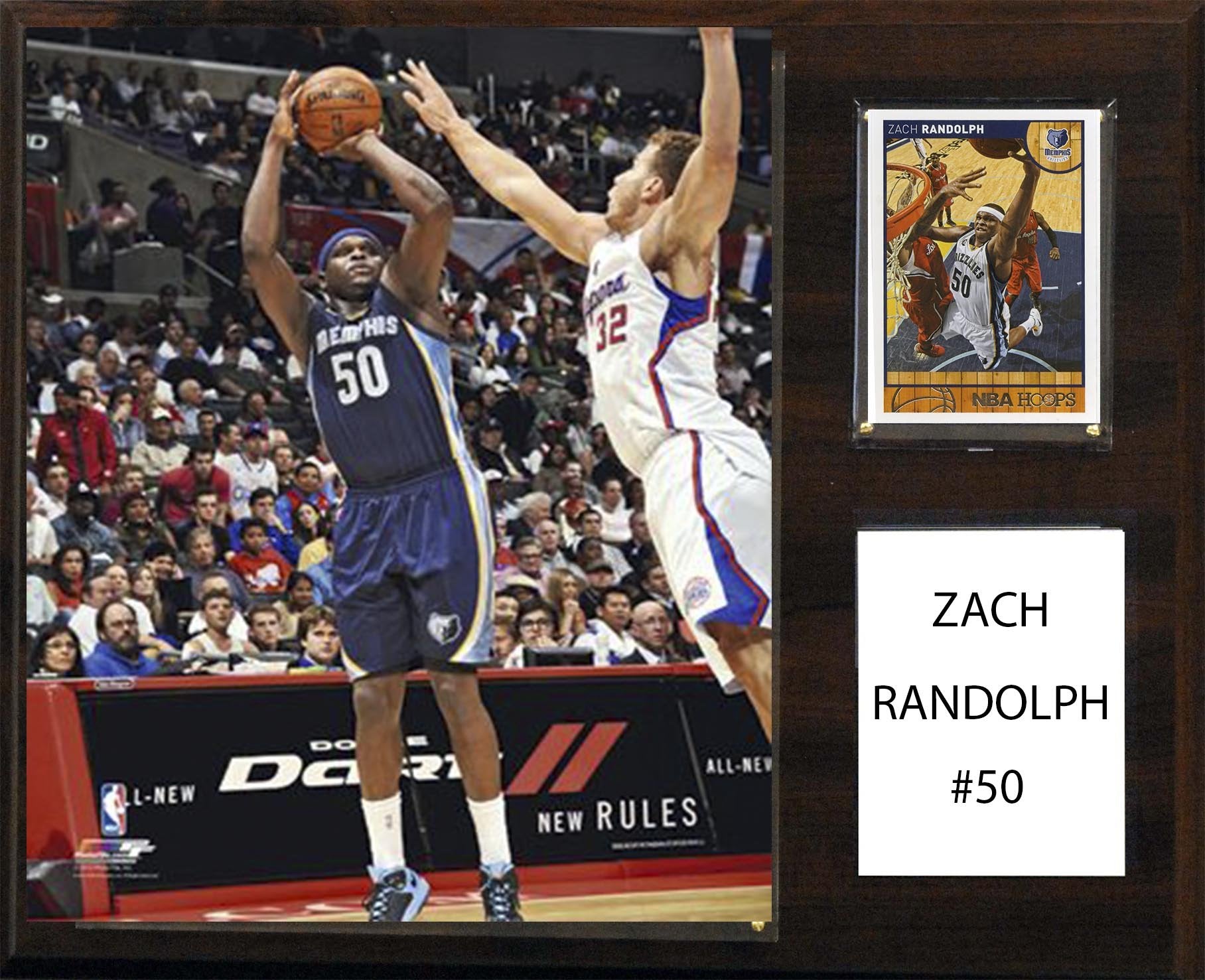 NBA 12x15″ Zach Randolph Memphis Grizzlies Player Plaque