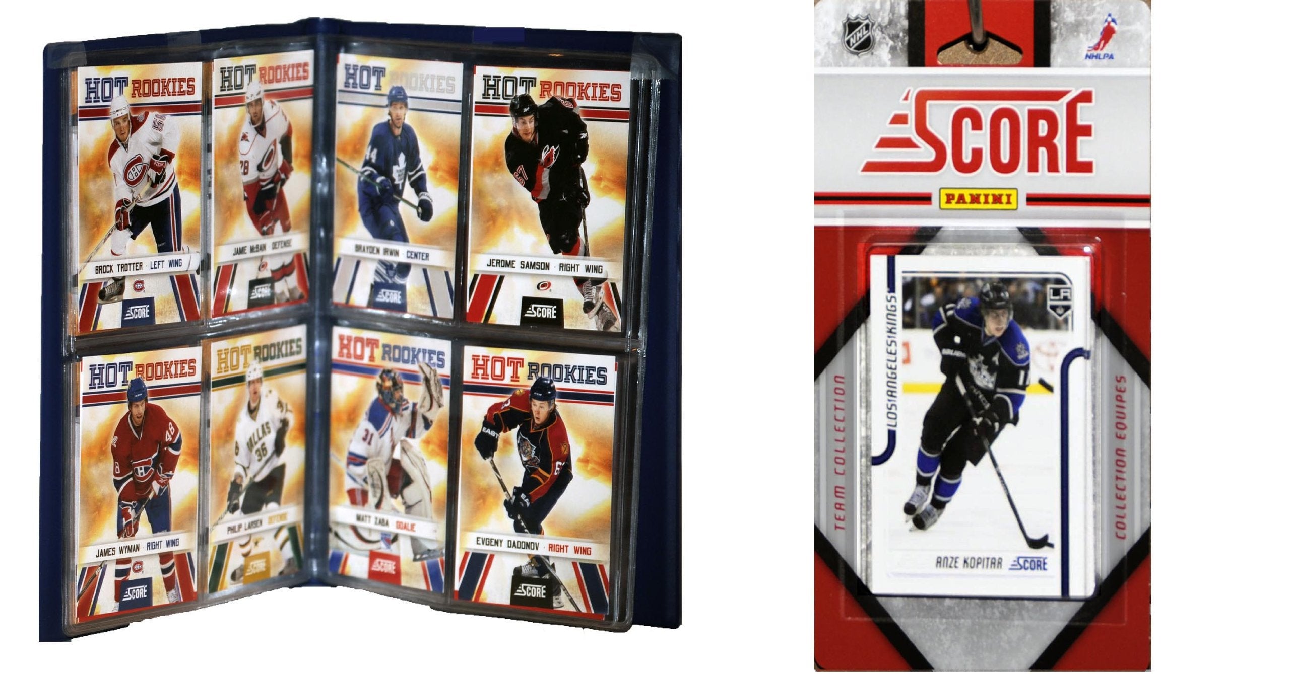NHL Los Angeles Kings Licensed 2011 Score Team Set and Storage Album