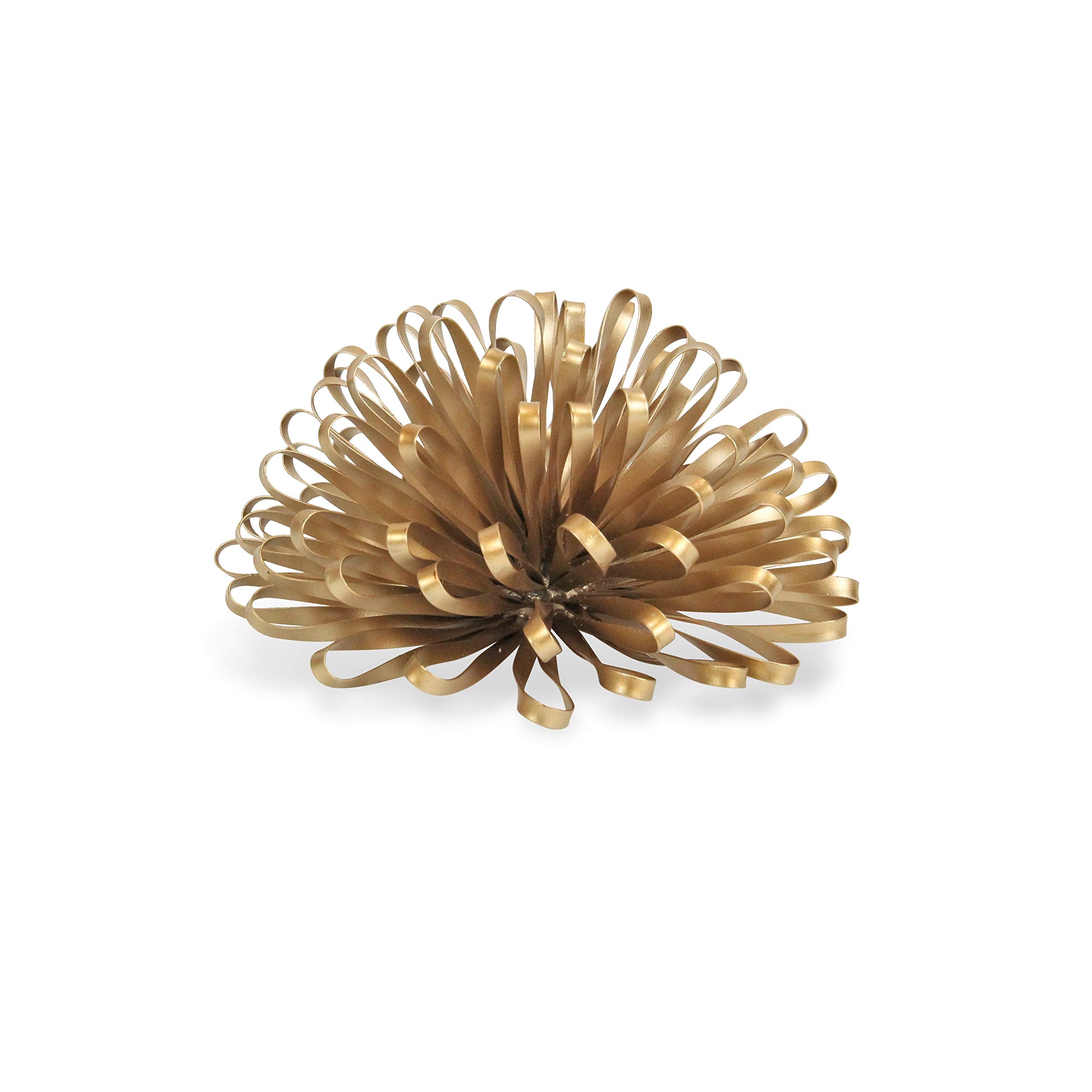 Joelle Golden Metal Ribbon Table Decor - Small