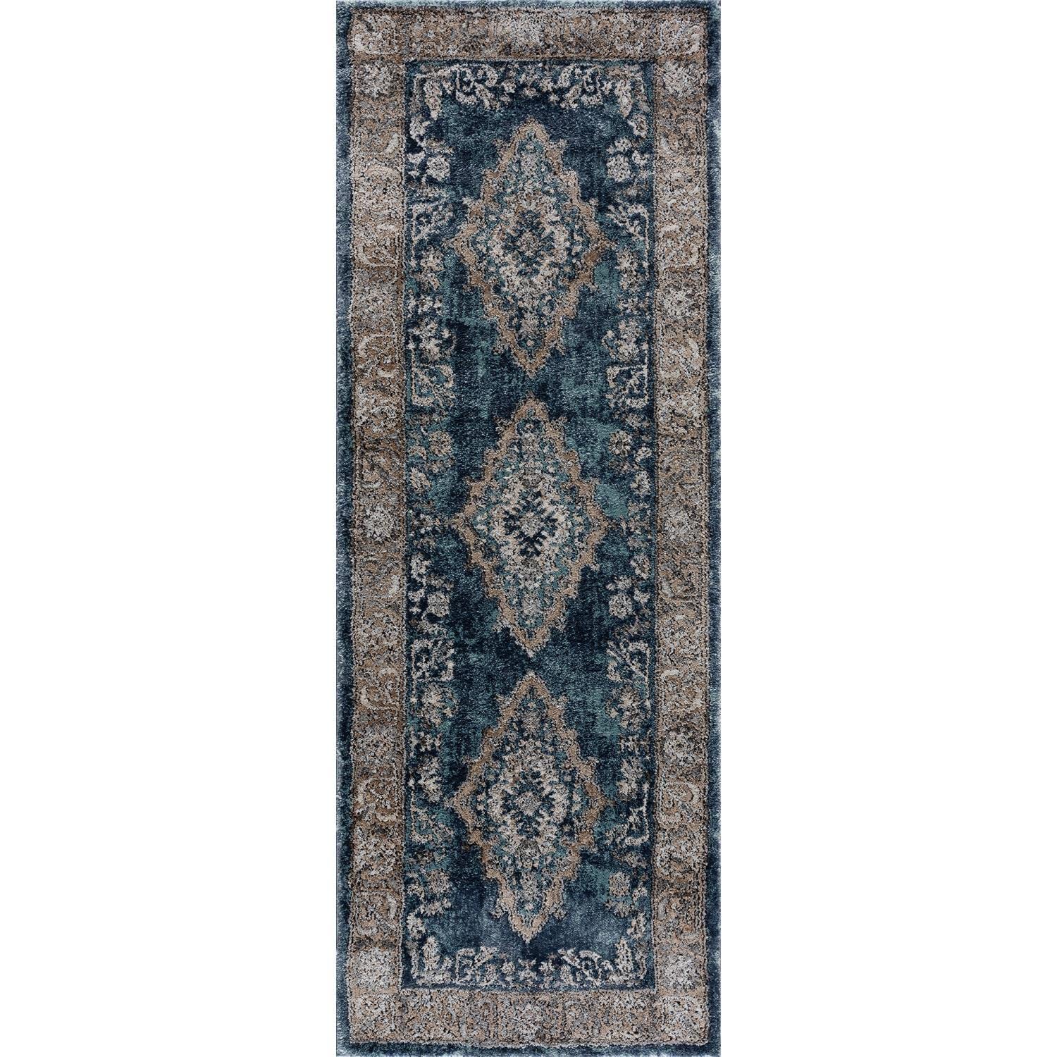 United Weavers Portsmouth Home Sky Blue Runner Rug 27 x 72”