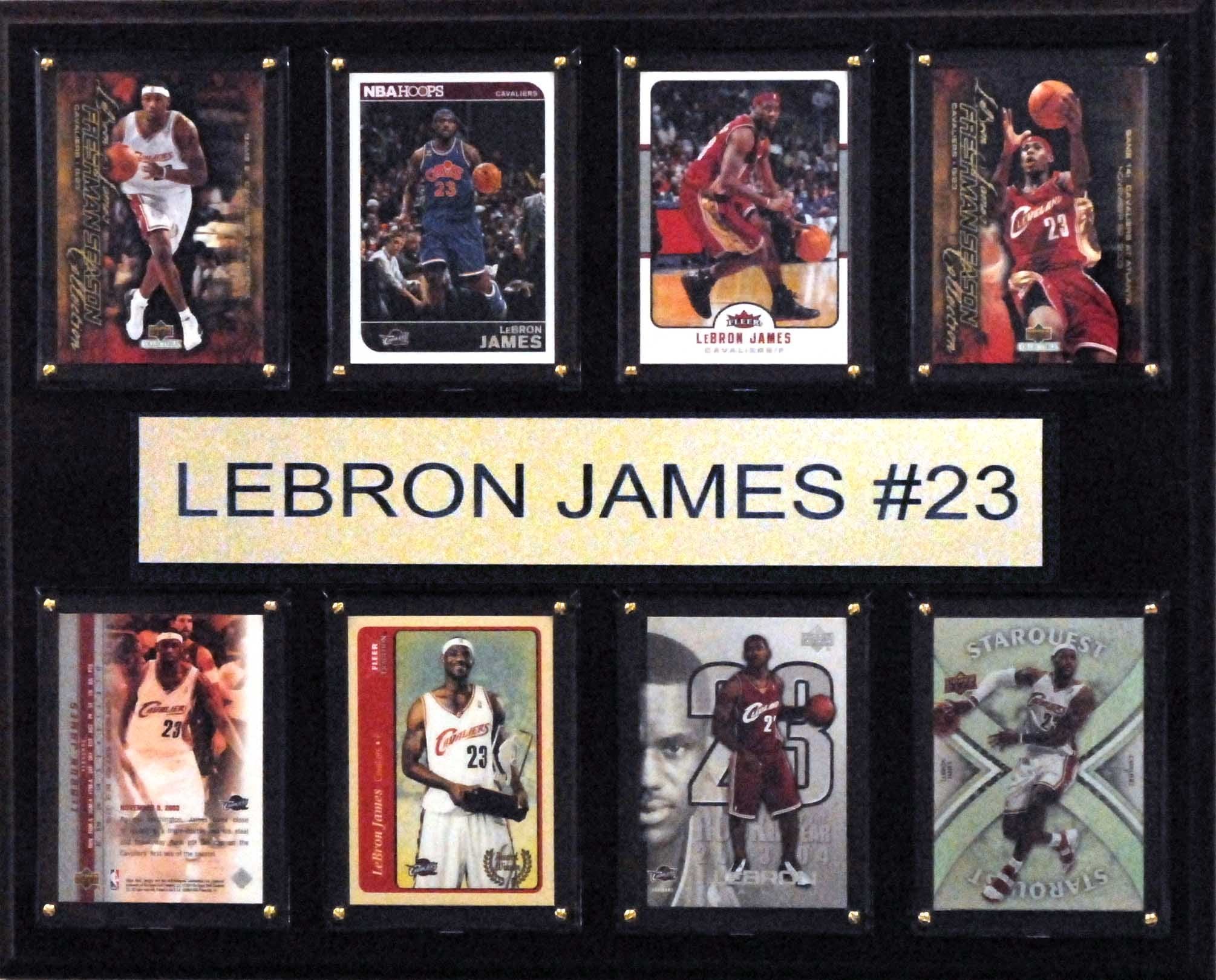 NBA 12x15″ LeBron James Cleveland Cavaliers 8-Card Plaque