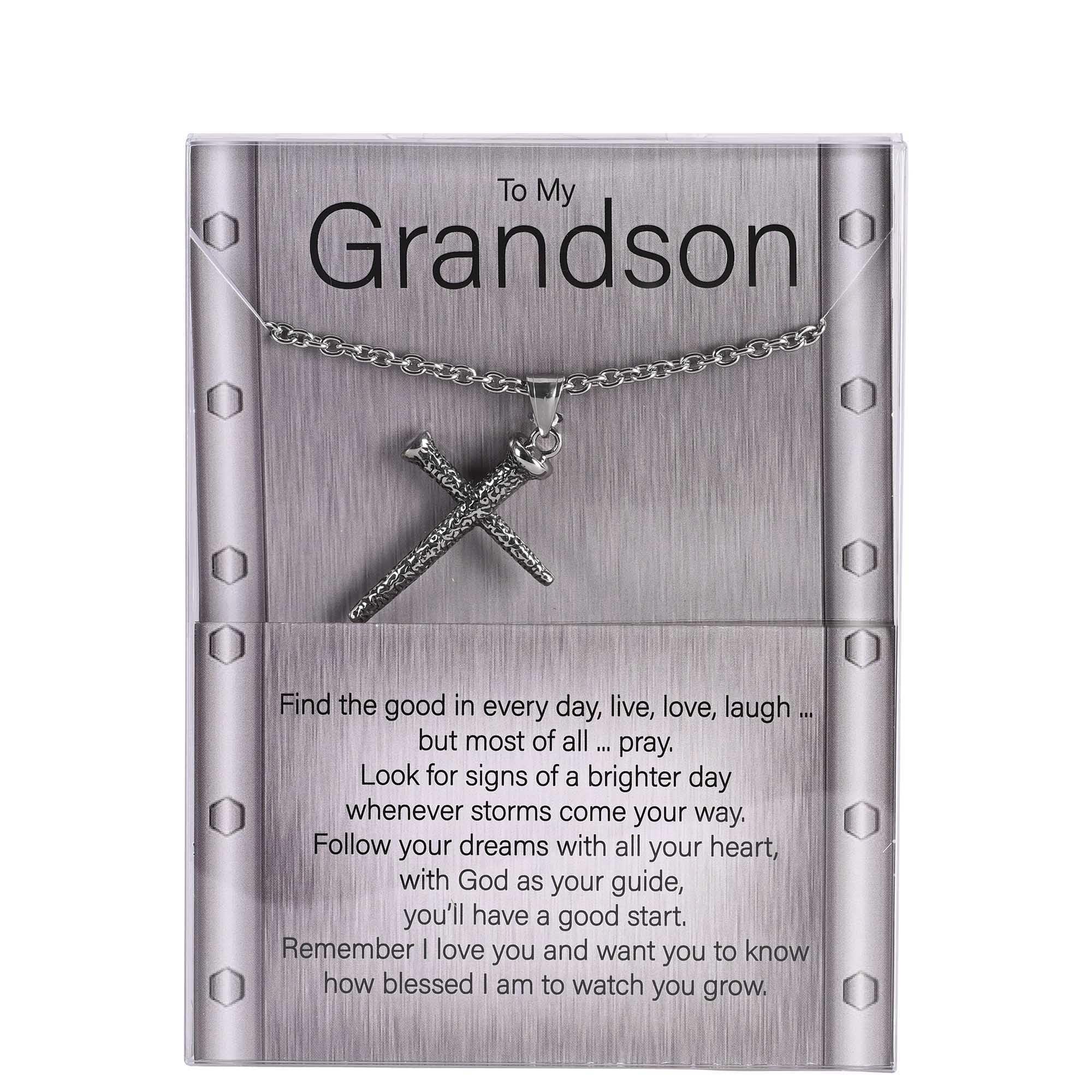 Necklace Grandson Nail Cross 24Inch