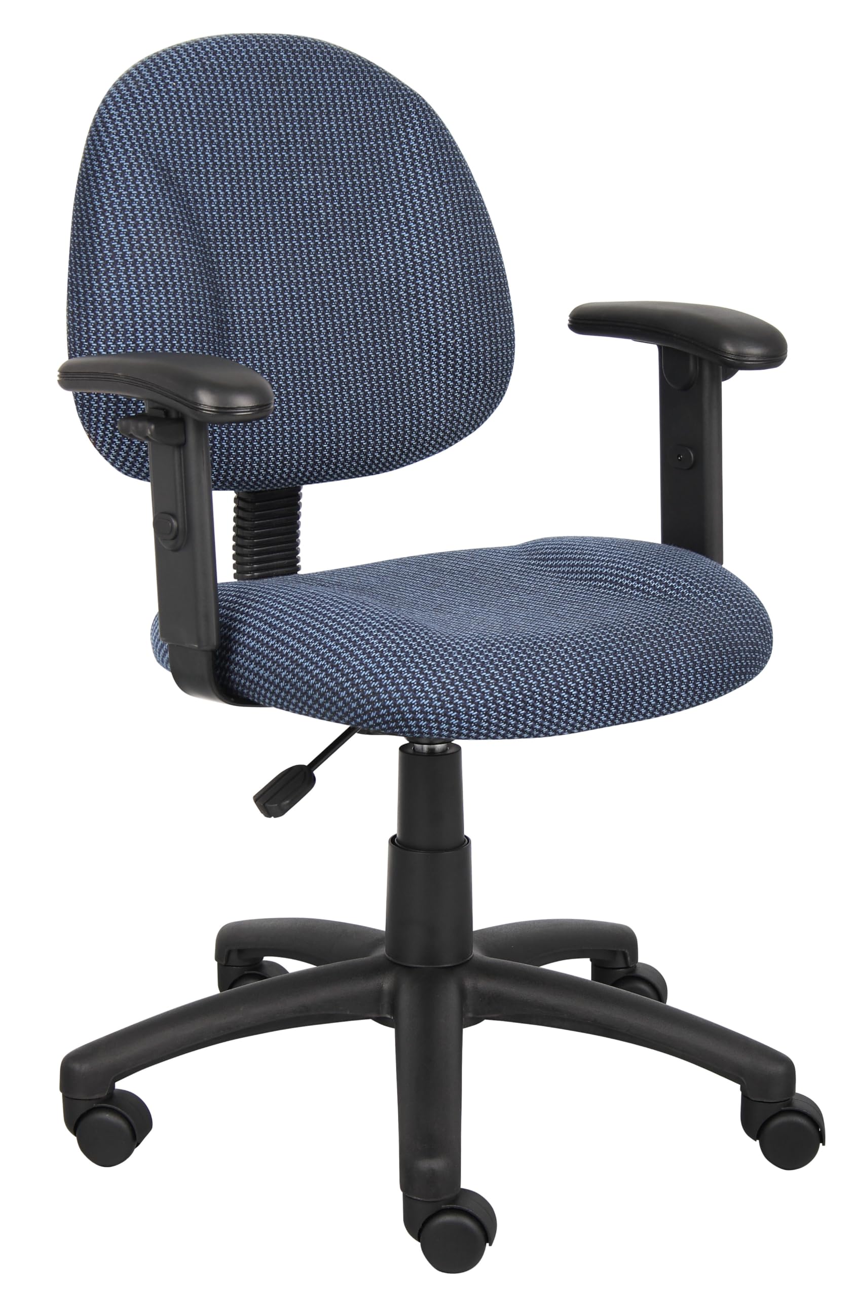 Boss Blue  Deluxe Posture Chair W/ Adjustable Arms
